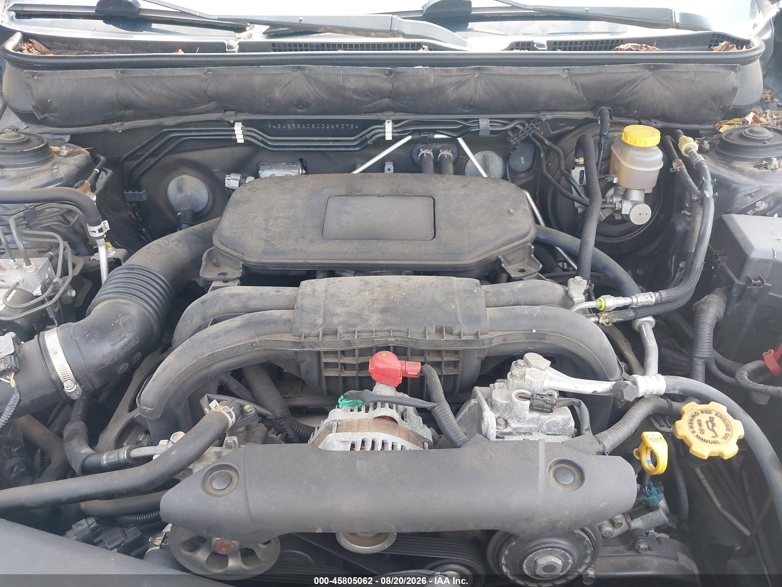 2012 Subaru Outback 2.5i Gray vin: 4S4BRBAC8C3269378