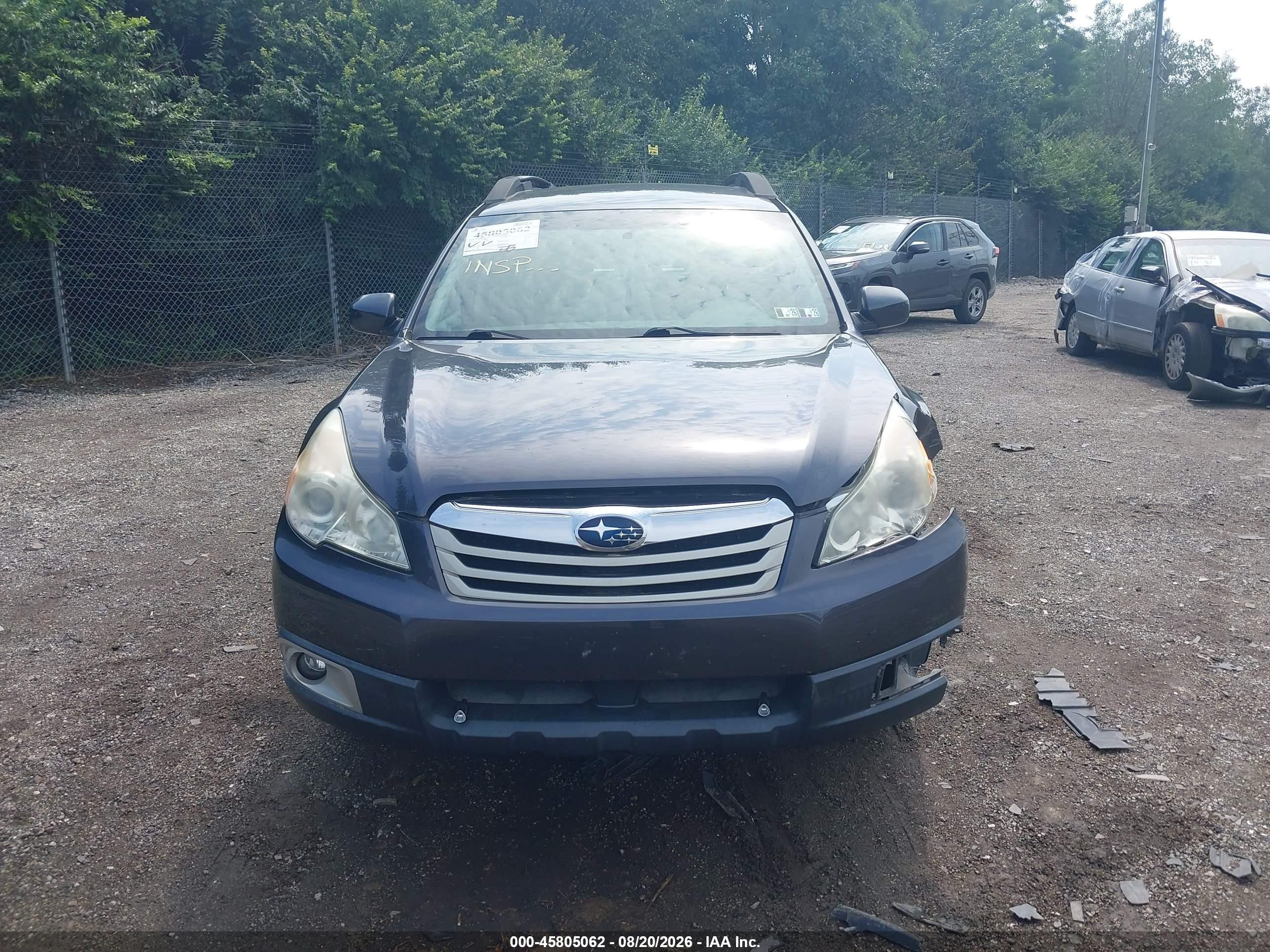 2012 Subaru Outback 2.5i Gray vin: 4S4BRBAC8C3269378