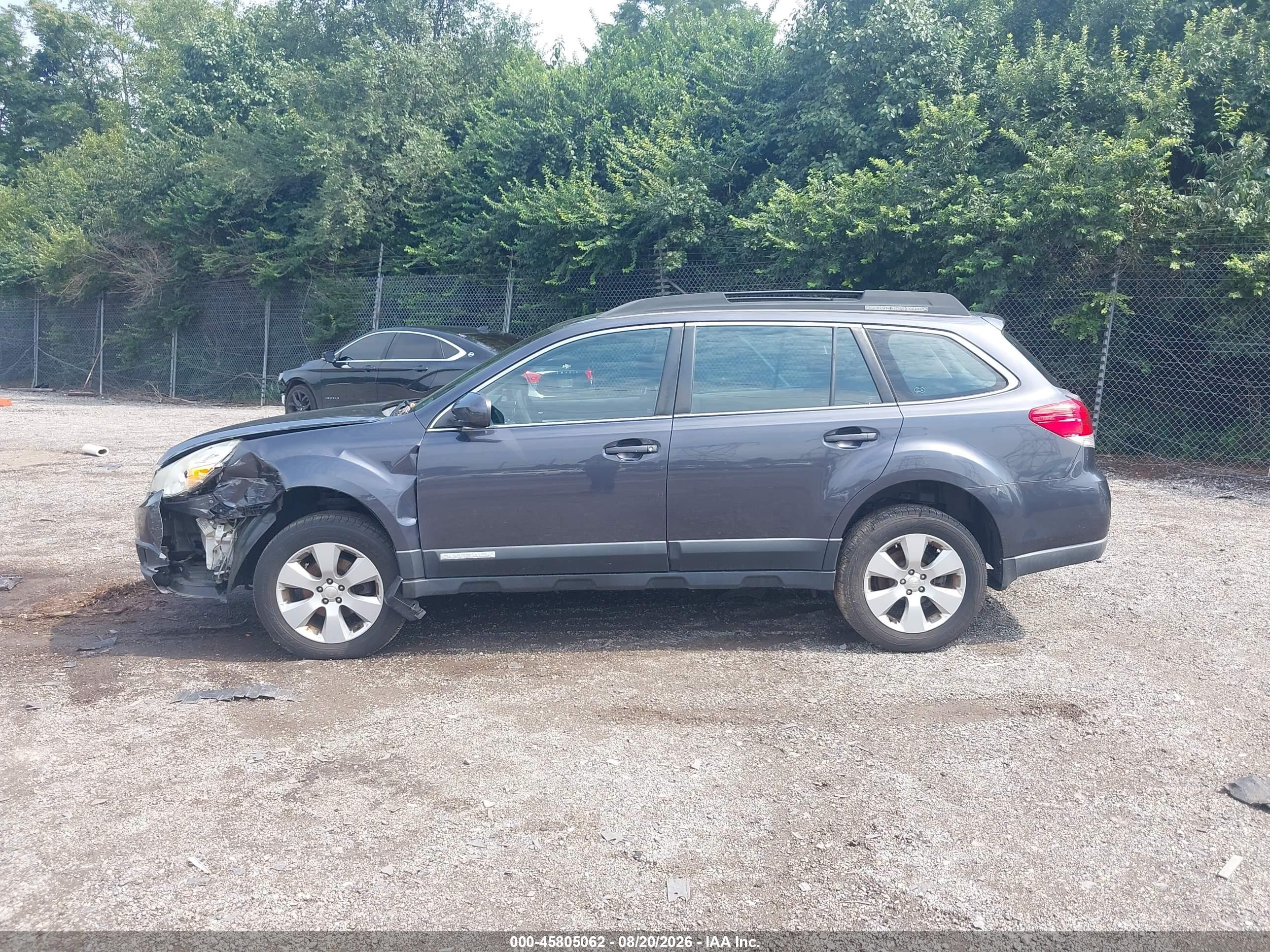 2012 Subaru Outback 2.5i Gray vin: 4S4BRBAC8C3269378