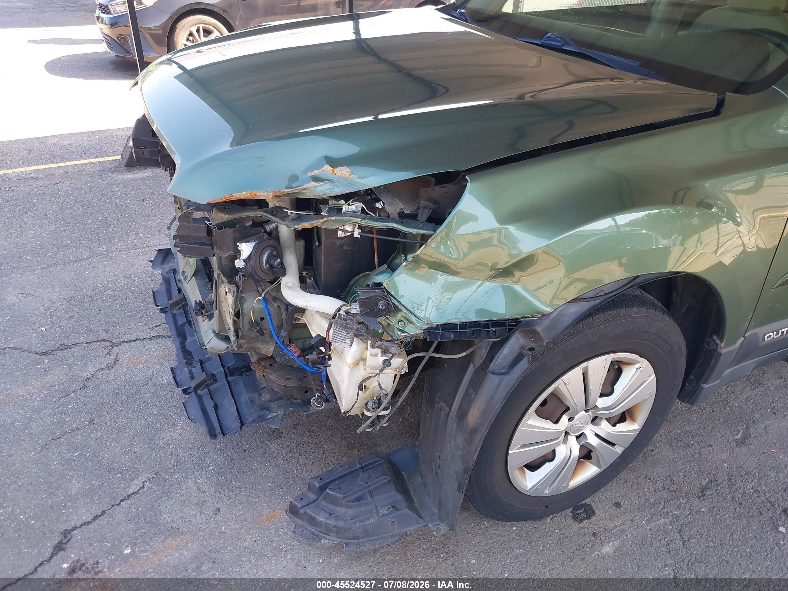 2013 Subaru Outback 2.5i Green vin: 4S4BRBAC8D3267129
