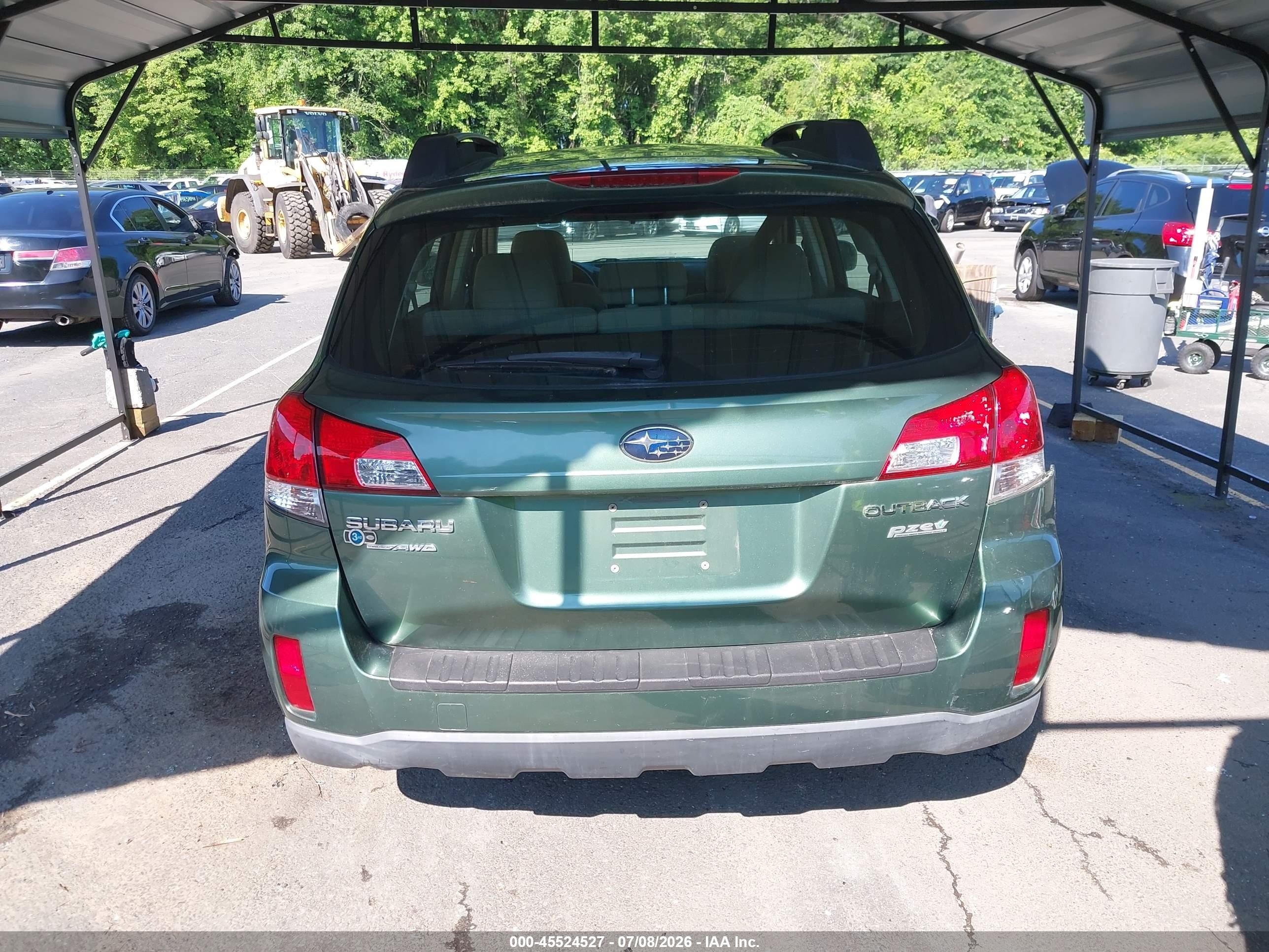 2013 Subaru Outback 2.5i Green vin: 4S4BRBAC8D3267129