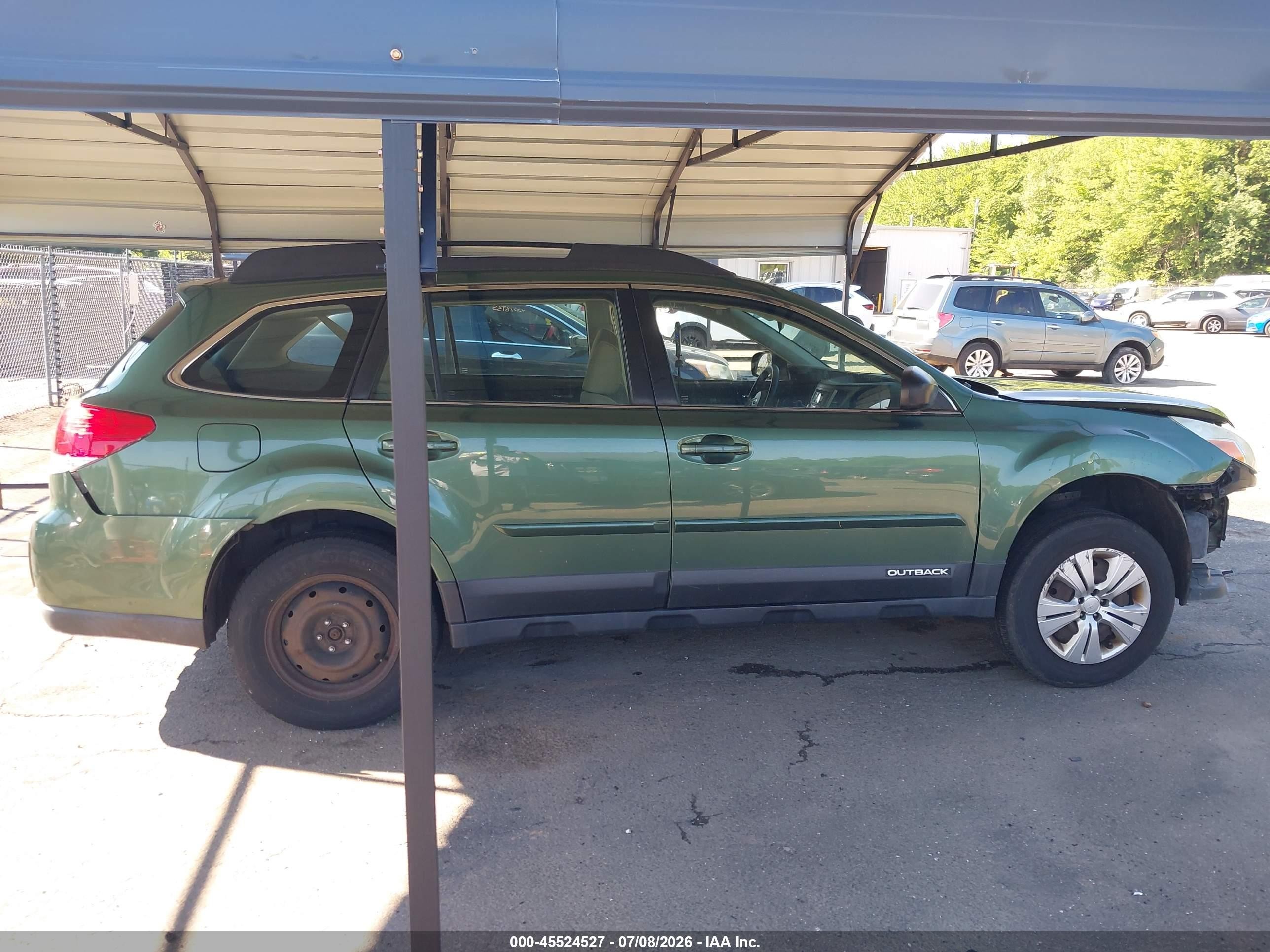2013 Subaru Outback 2.5i Green vin: 4S4BRBAC8D3267129