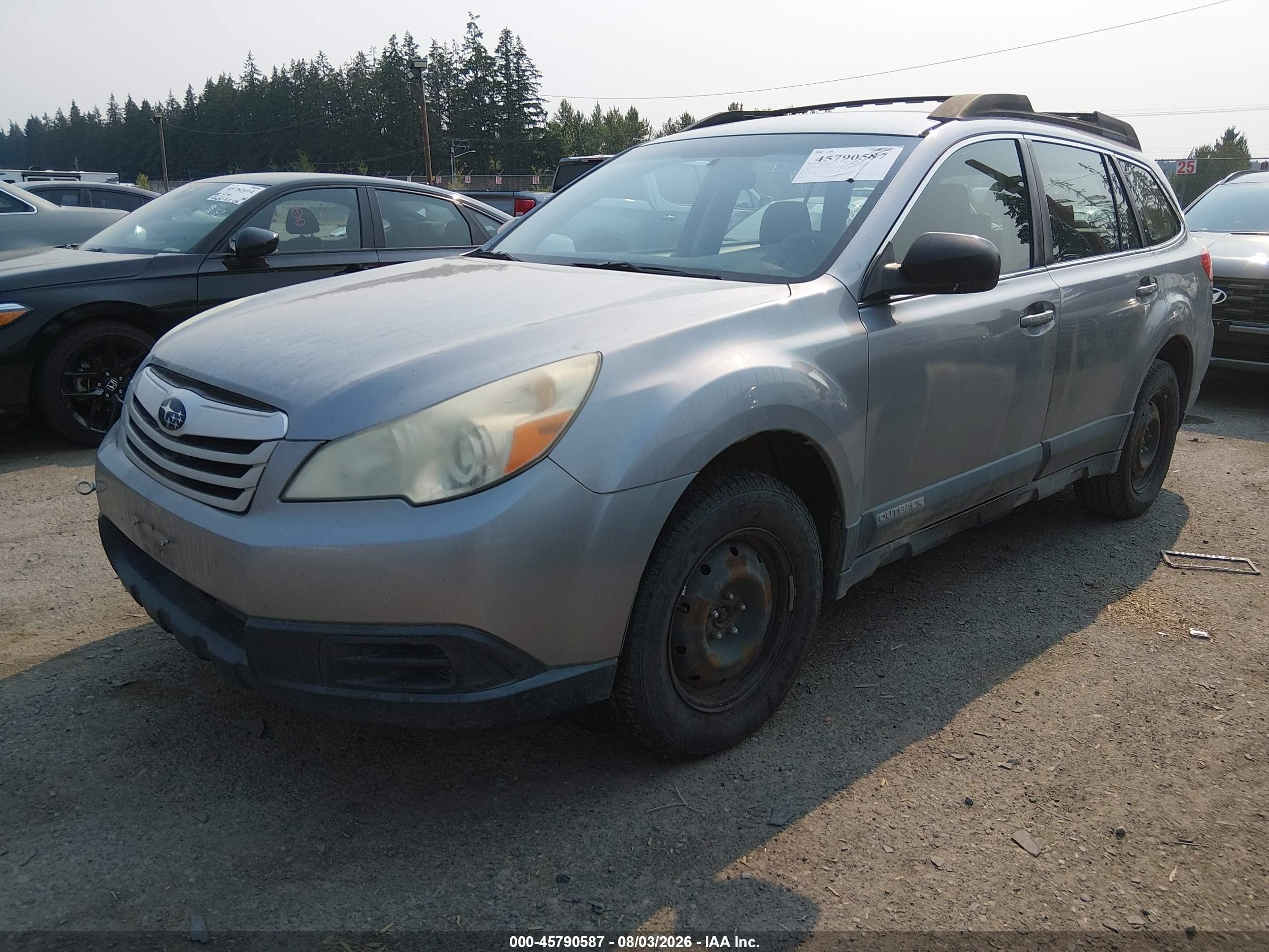 2010 Subaru Outback 2.5i Gray vin: 4S4BRBAC9A3376002