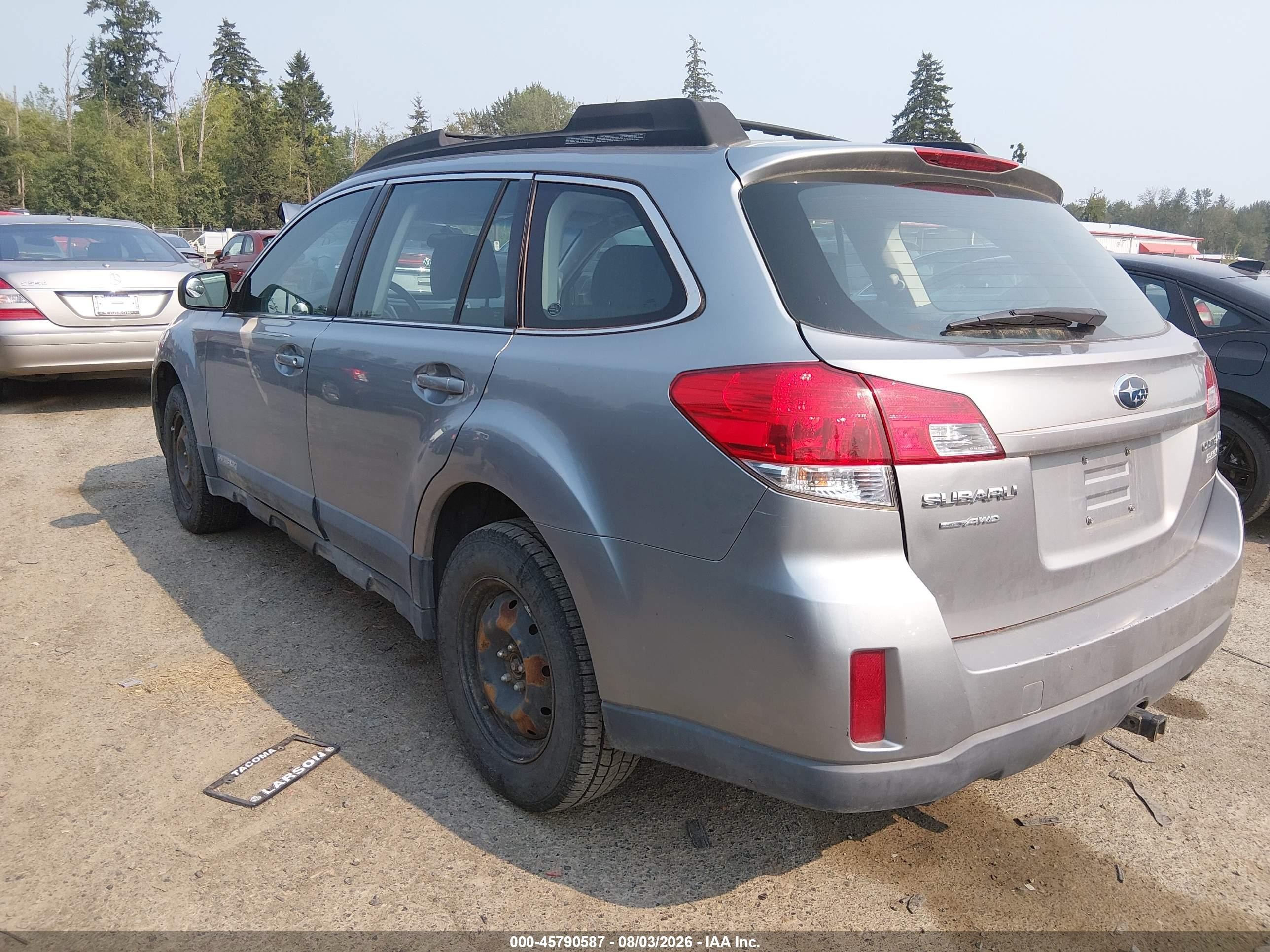 2010 Subaru Outback 2.5i Gray vin: 4S4BRBAC9A3376002