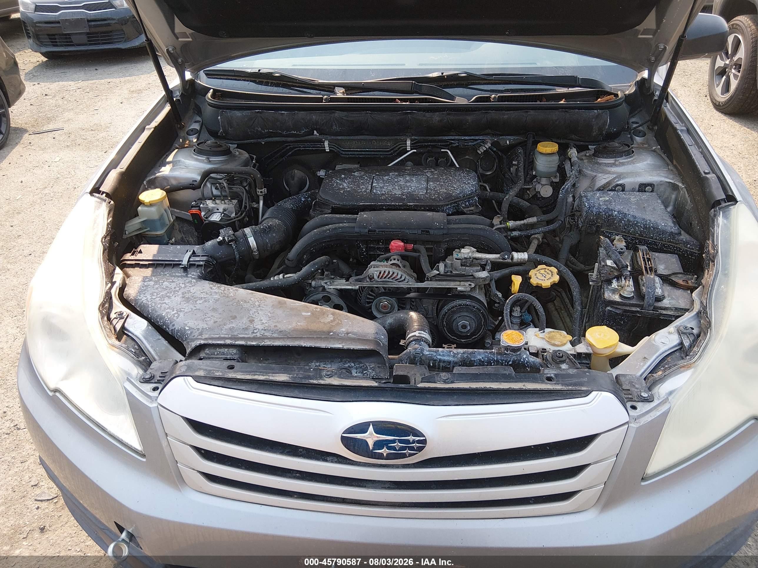 2010 Subaru Outback 2.5i Gray vin: 4S4BRBAC9A3376002