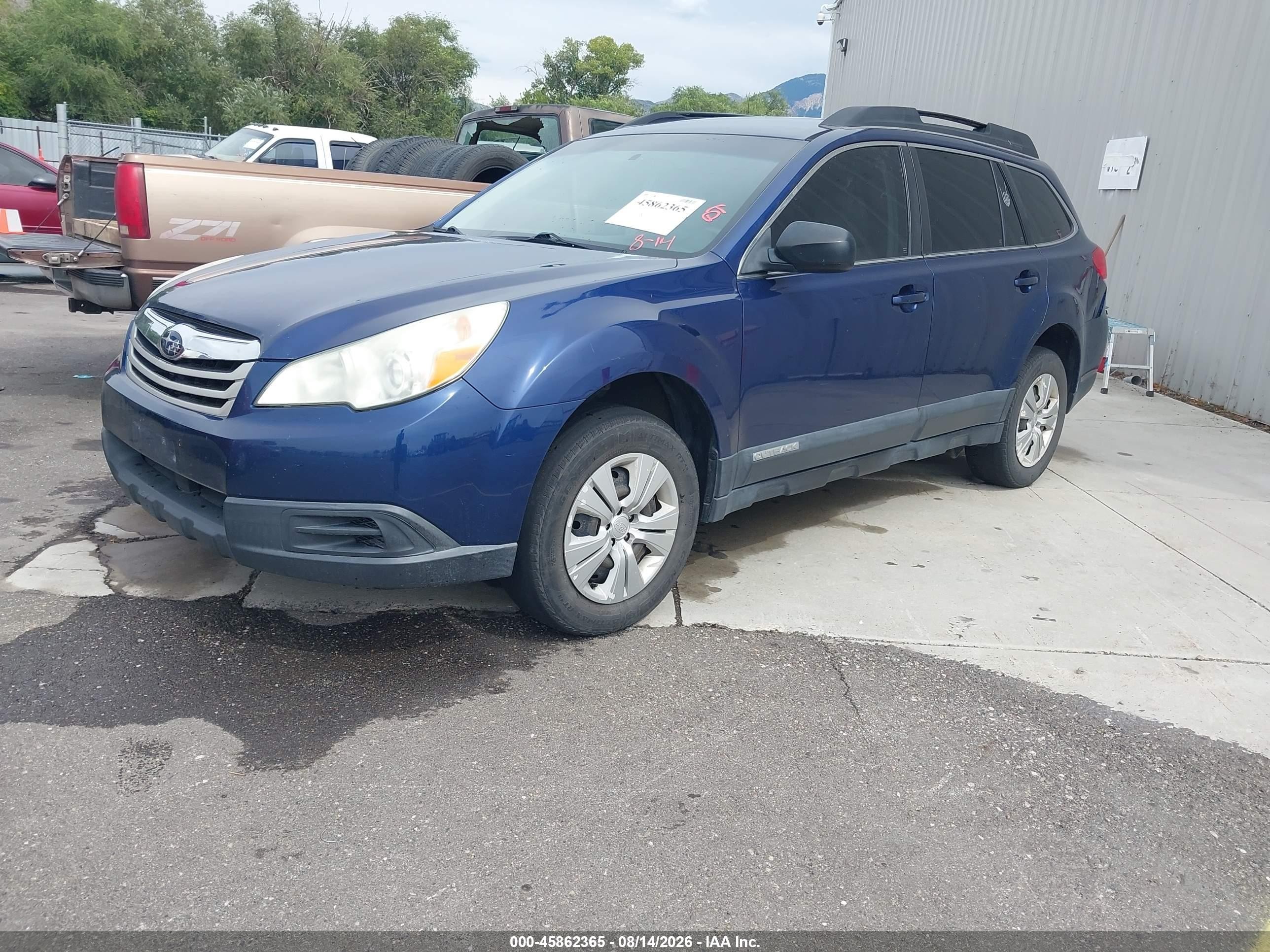 2011 Subaru Outback 2.5i Синий vin: 4S4BRBAC9B1431206