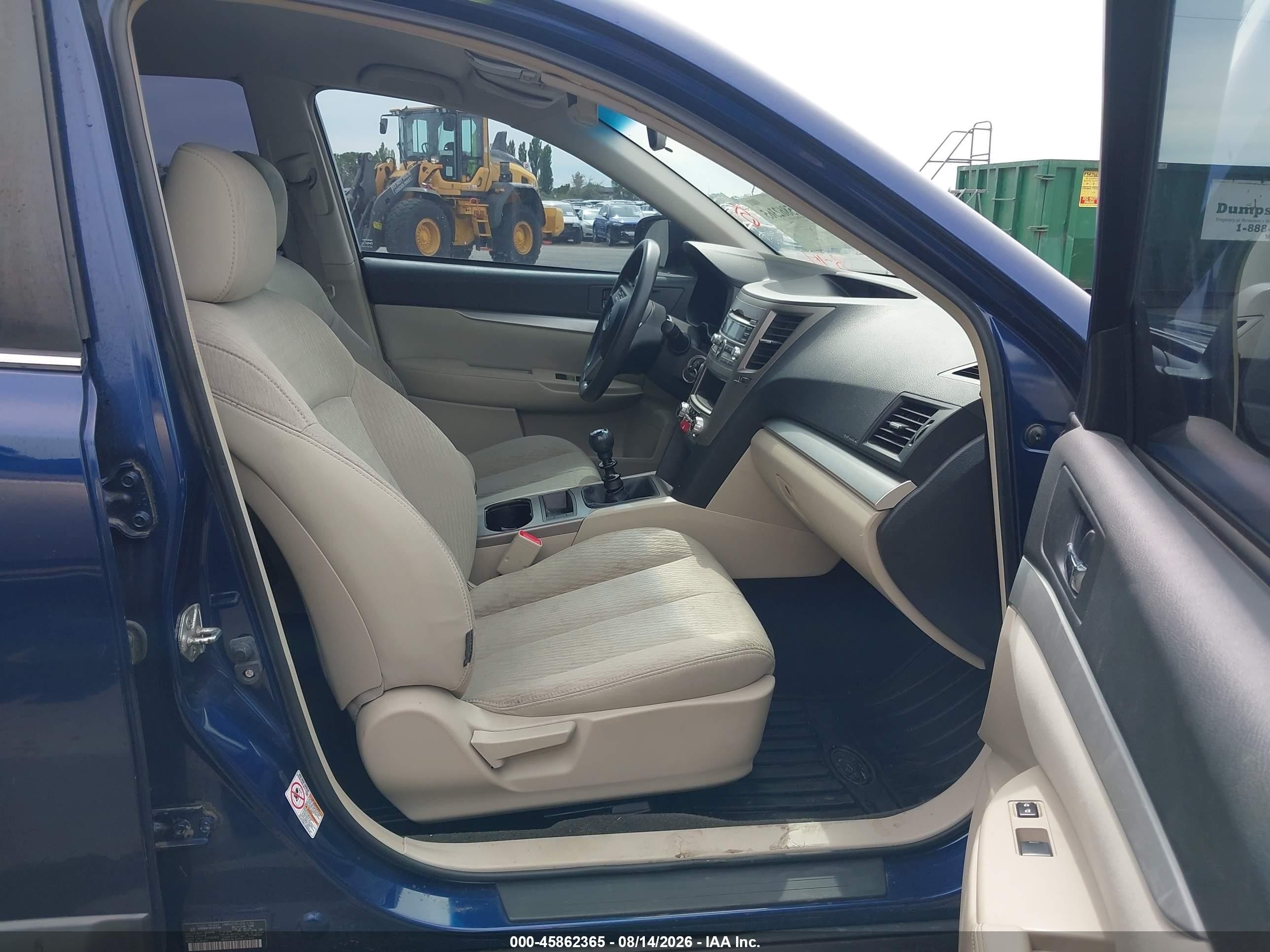 2011 Subaru Outback 2.5i Синий vin: 4S4BRBAC9B1431206