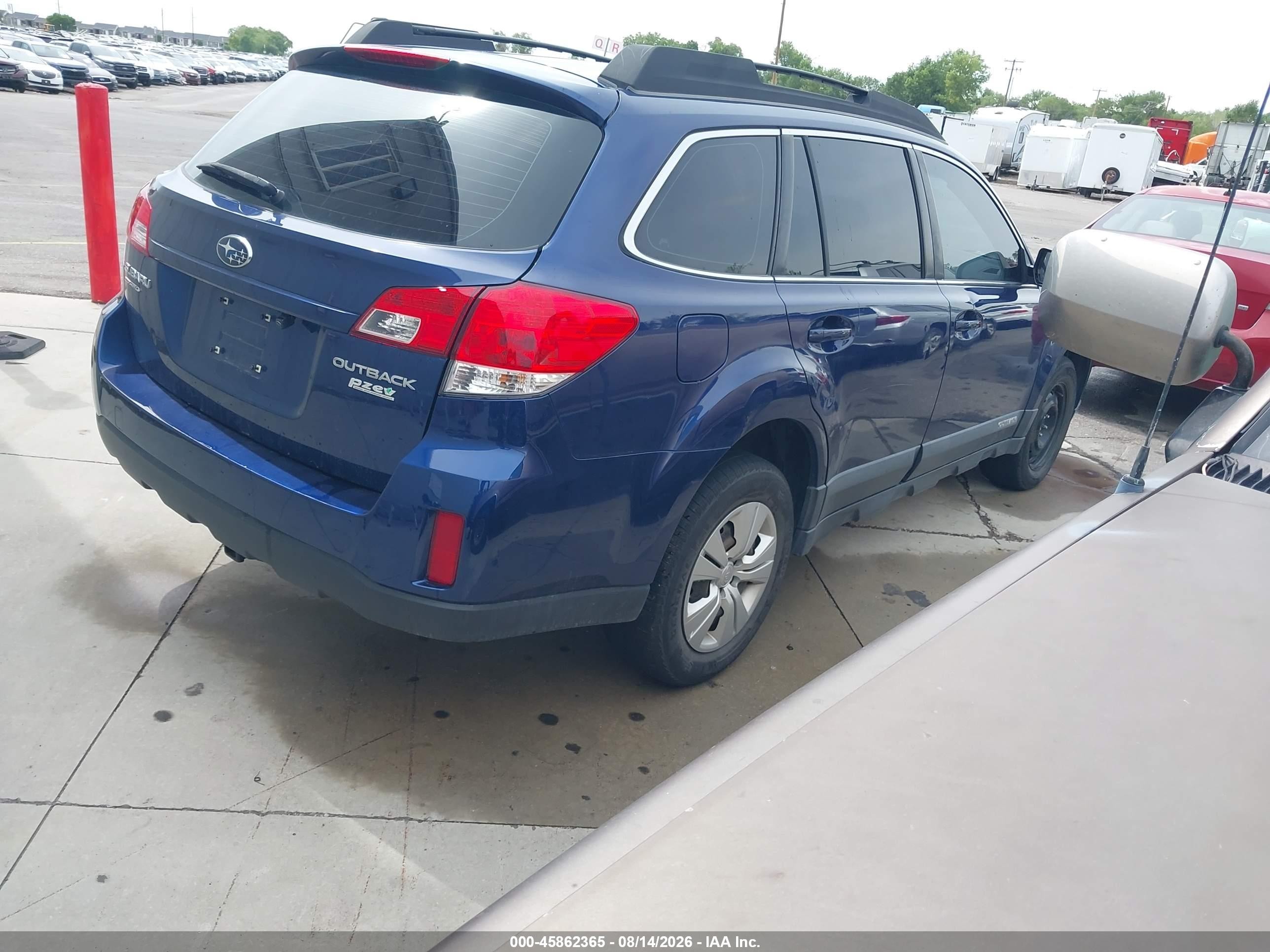 2011 Subaru Outback 2.5i Синий vin: 4S4BRBAC9B1431206