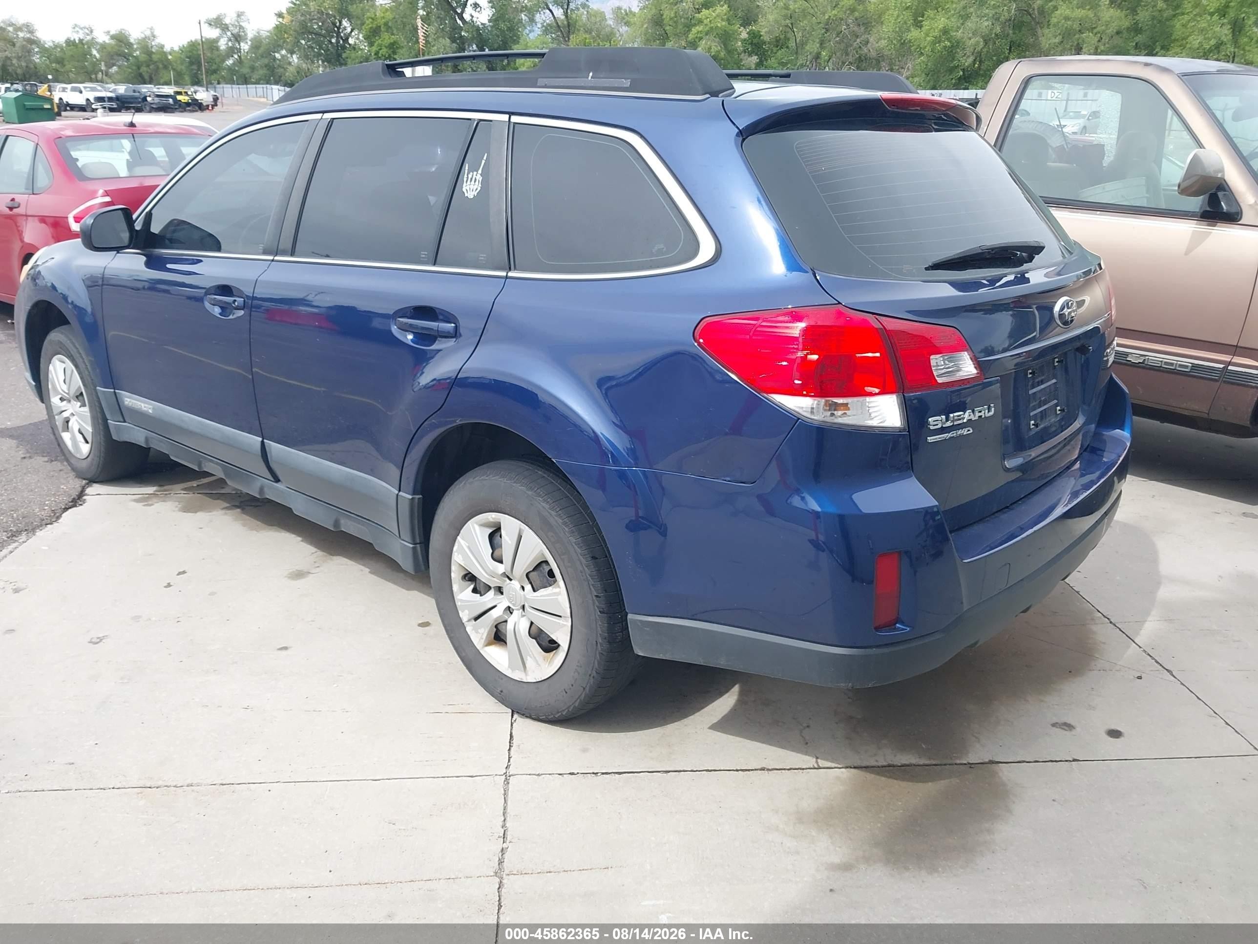 2011 Subaru Outback 2.5i Синий vin: 4S4BRBAC9B1431206