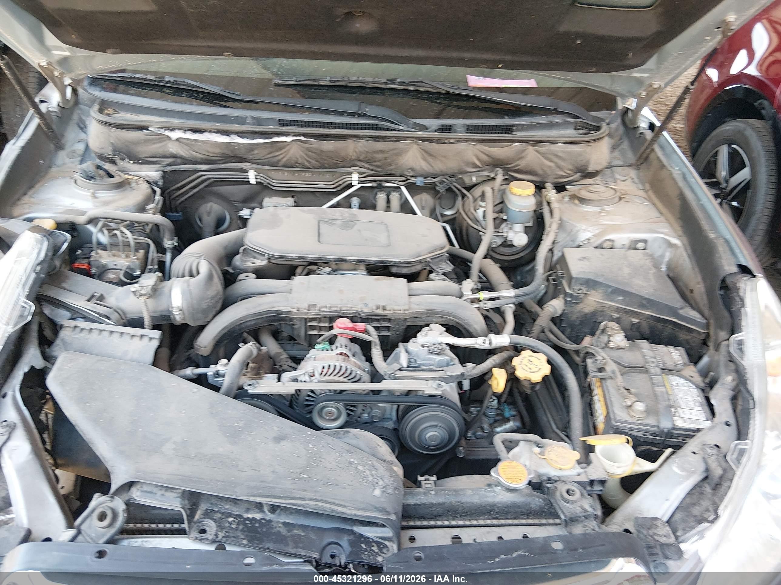2011 Subaru Outback 2.5i Gray vin: 4S4BRBAC9B3419321