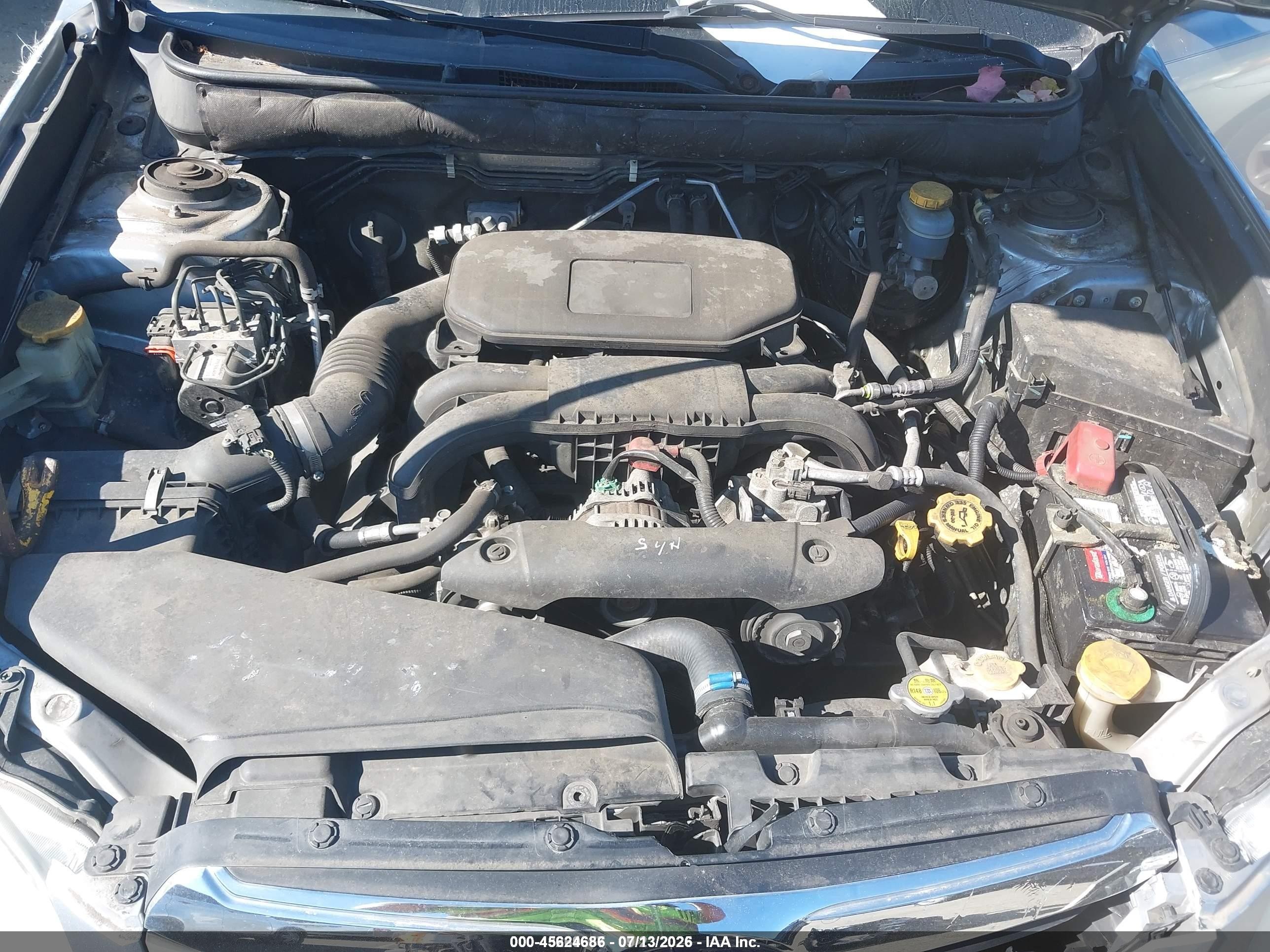 2012 Subaru Outback 2.5i Silver vin: 4S4BRBAC9C3284486