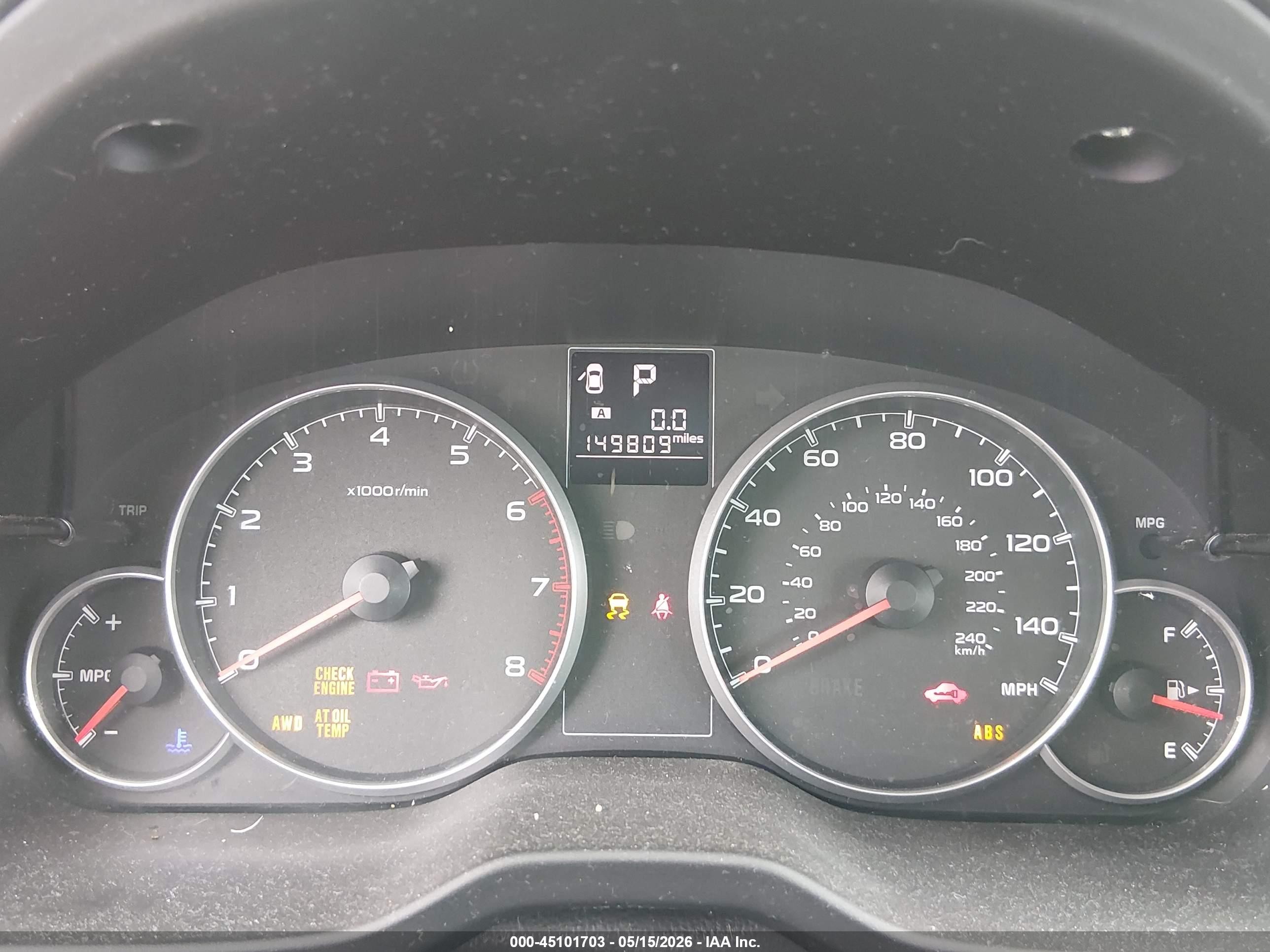 2014 Subaru Outback 2.5i Dark Blue vin: 4S4BRBAC9E3294258