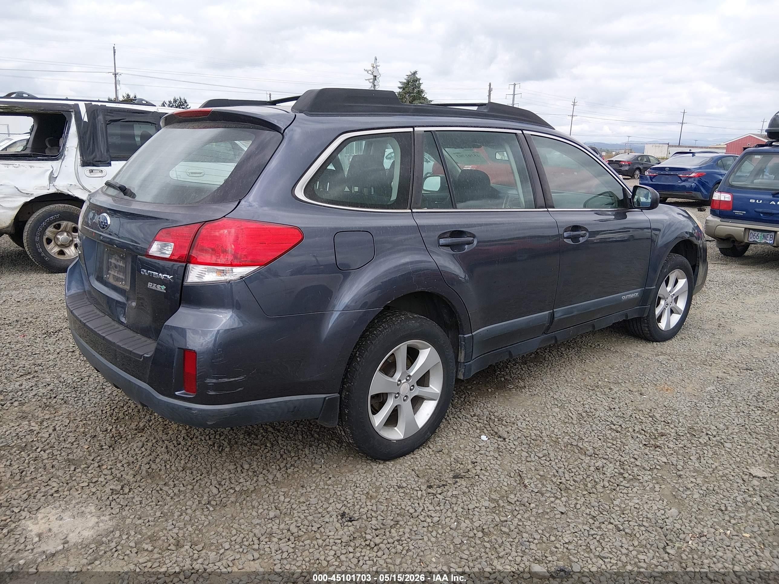 2014 Subaru Outback 2.5i Dark Blue vin: 4S4BRBAC9E3294258