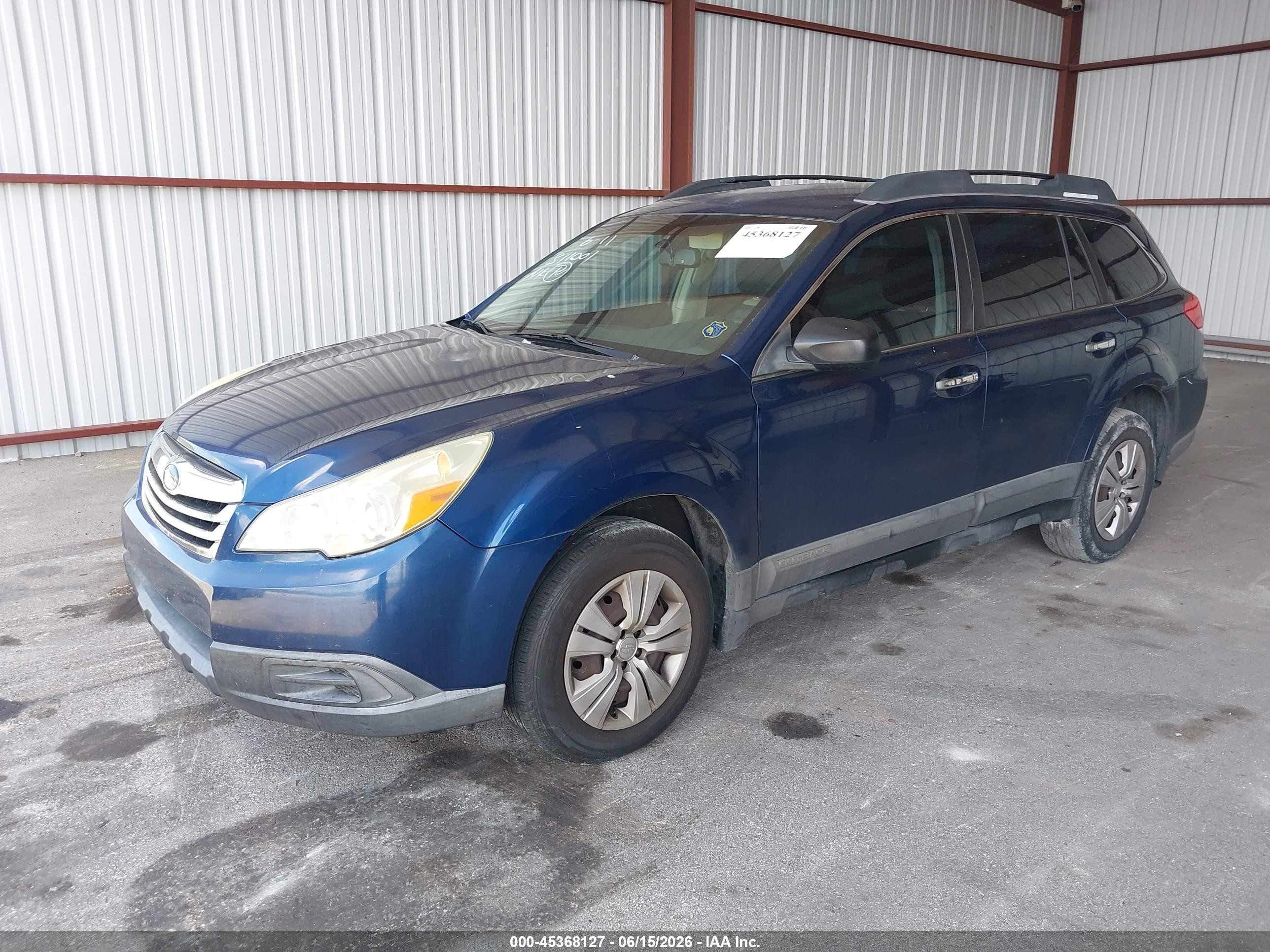 2011 Subaru Outback 2.5i Blue vin: 4S4BRBACXB3311001