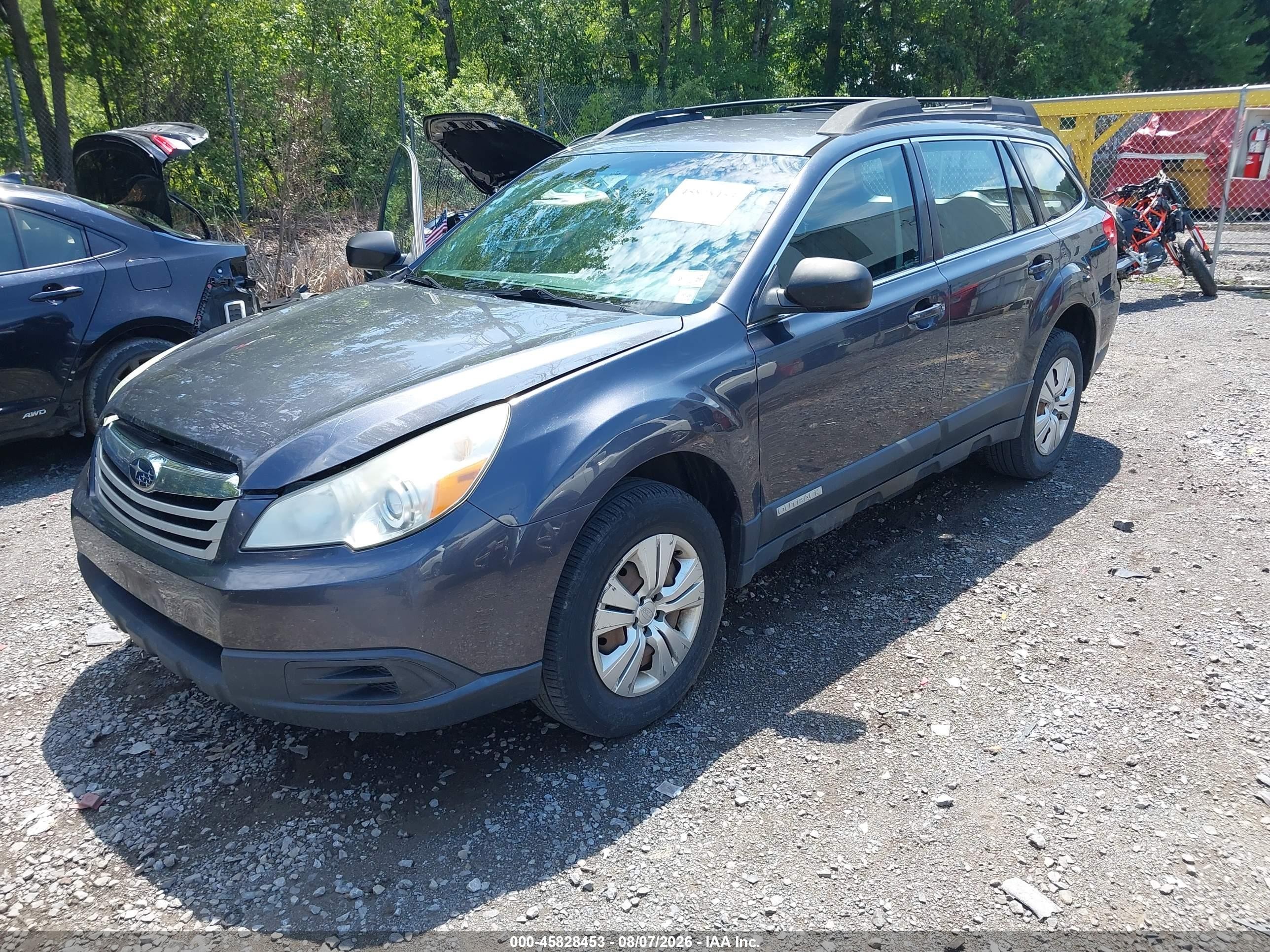 2012 Subaru Outback 2.5i Серый vin: 4S4BRBACXC1254585