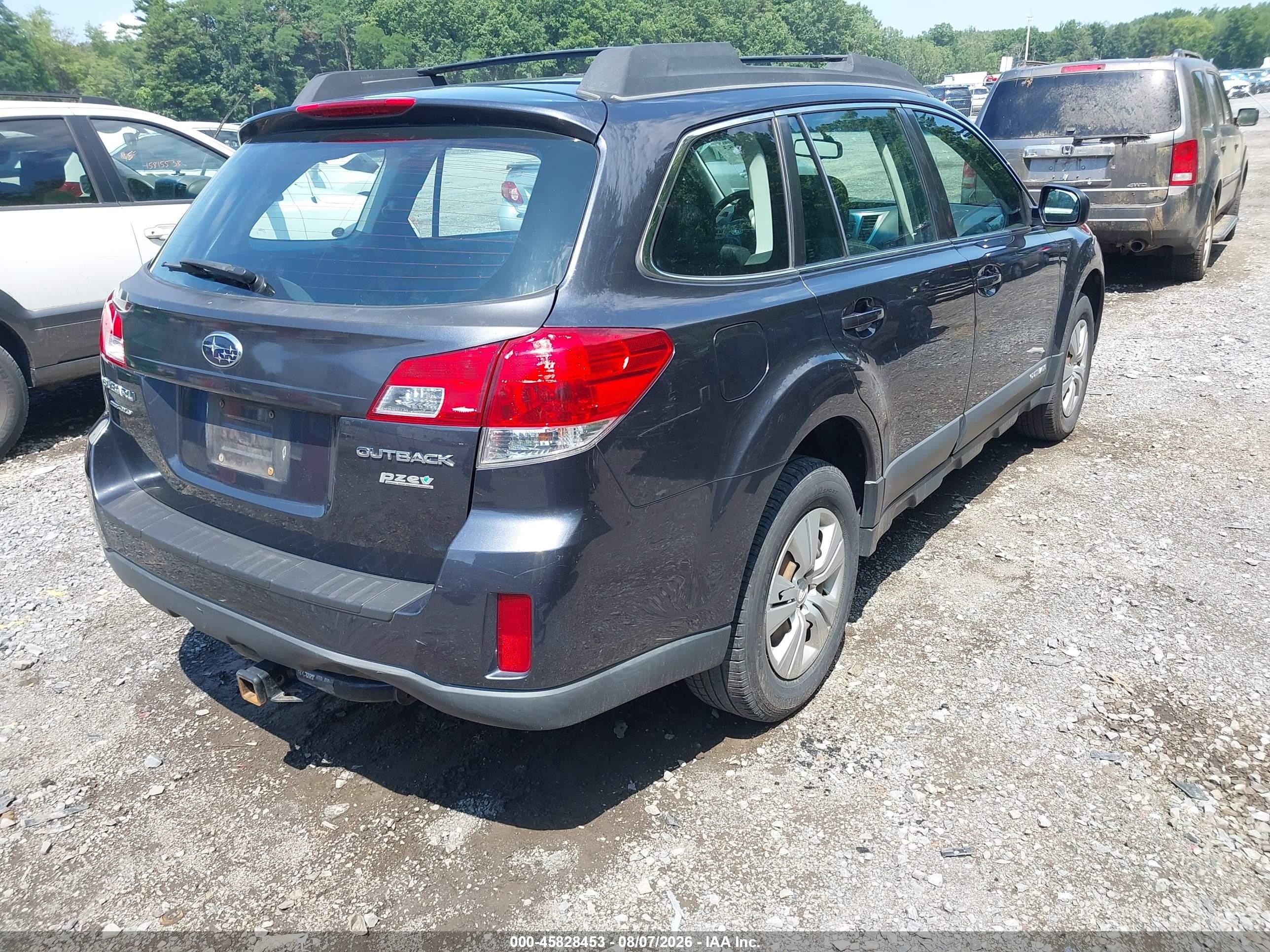 2012 Subaru Outback 2.5i Серый vin: 4S4BRBACXC1254585