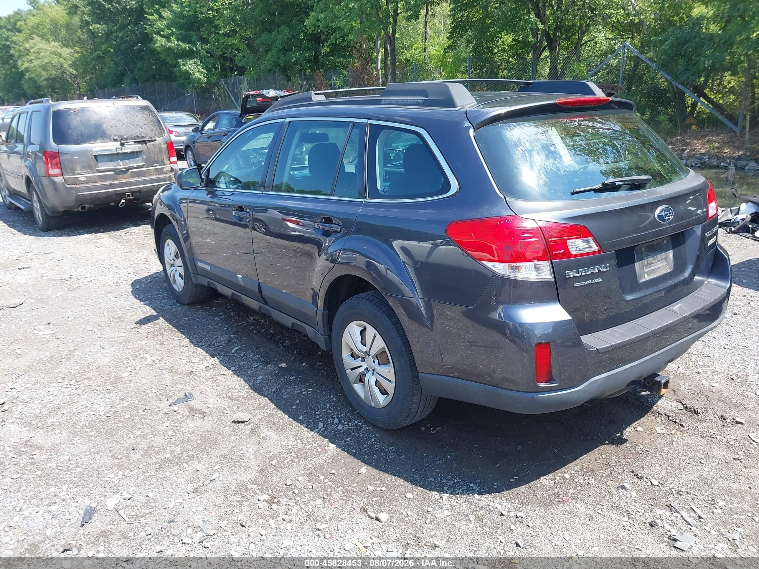 2012 Subaru Outback 2.5i Серый vin: 4S4BRBACXC1254585