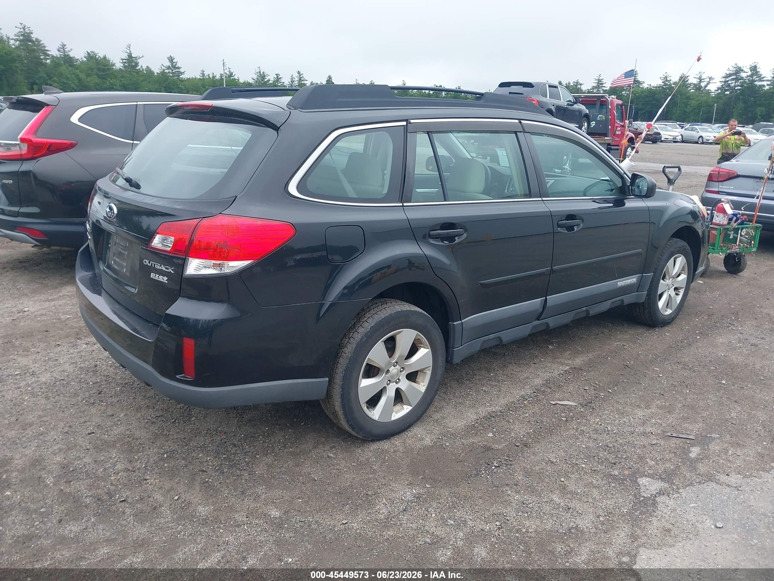 2012 Subaru Outback 2.5i Black vin: 4S4BRBACXC3255188