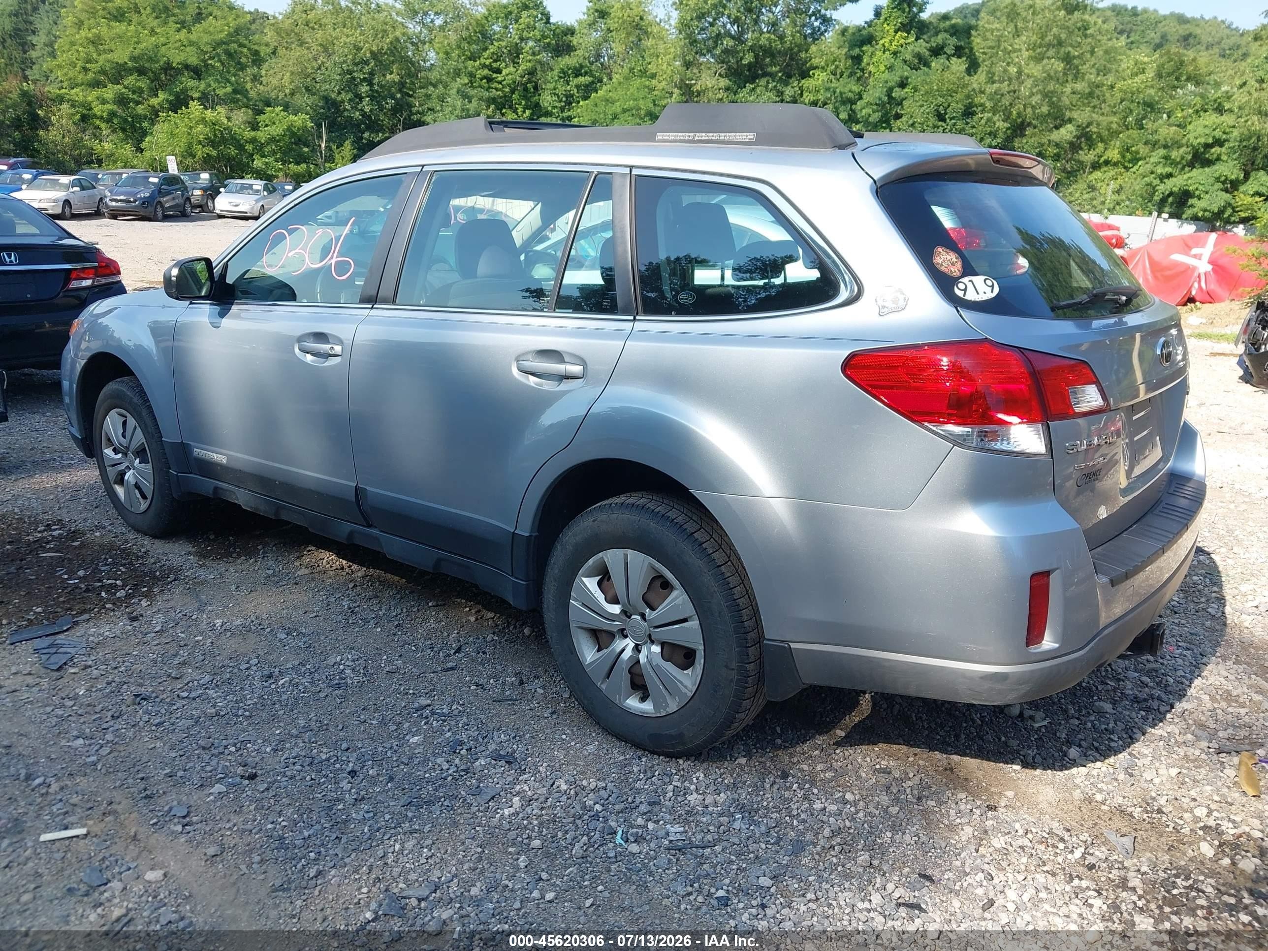 2012 Subaru Outback 2.5i Turquoise vin: 4S4BRBACXC3283007