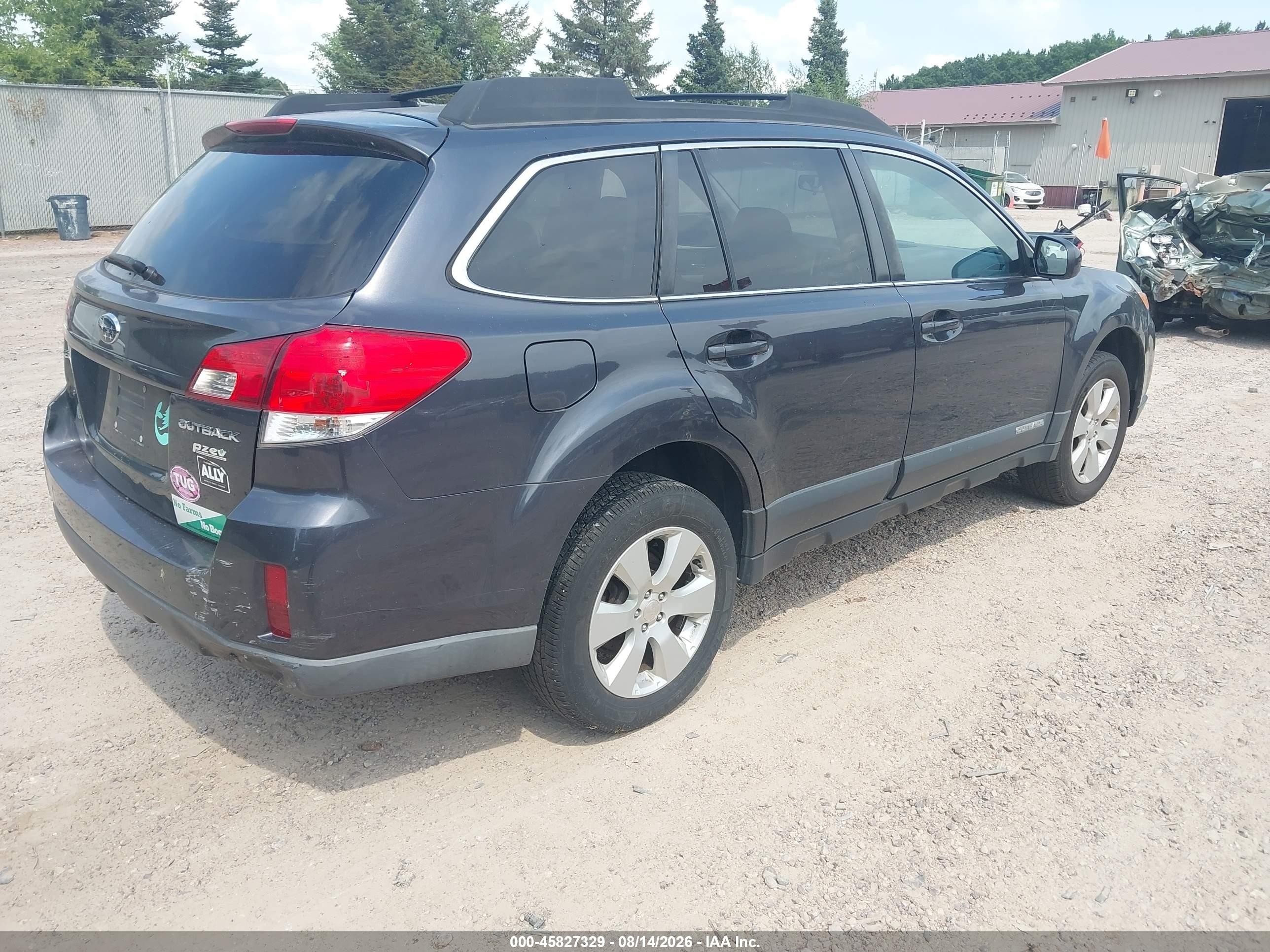 2012 Subaru Outback 2.5i Premium Gray vin: 4S4BRBBC2C1208392