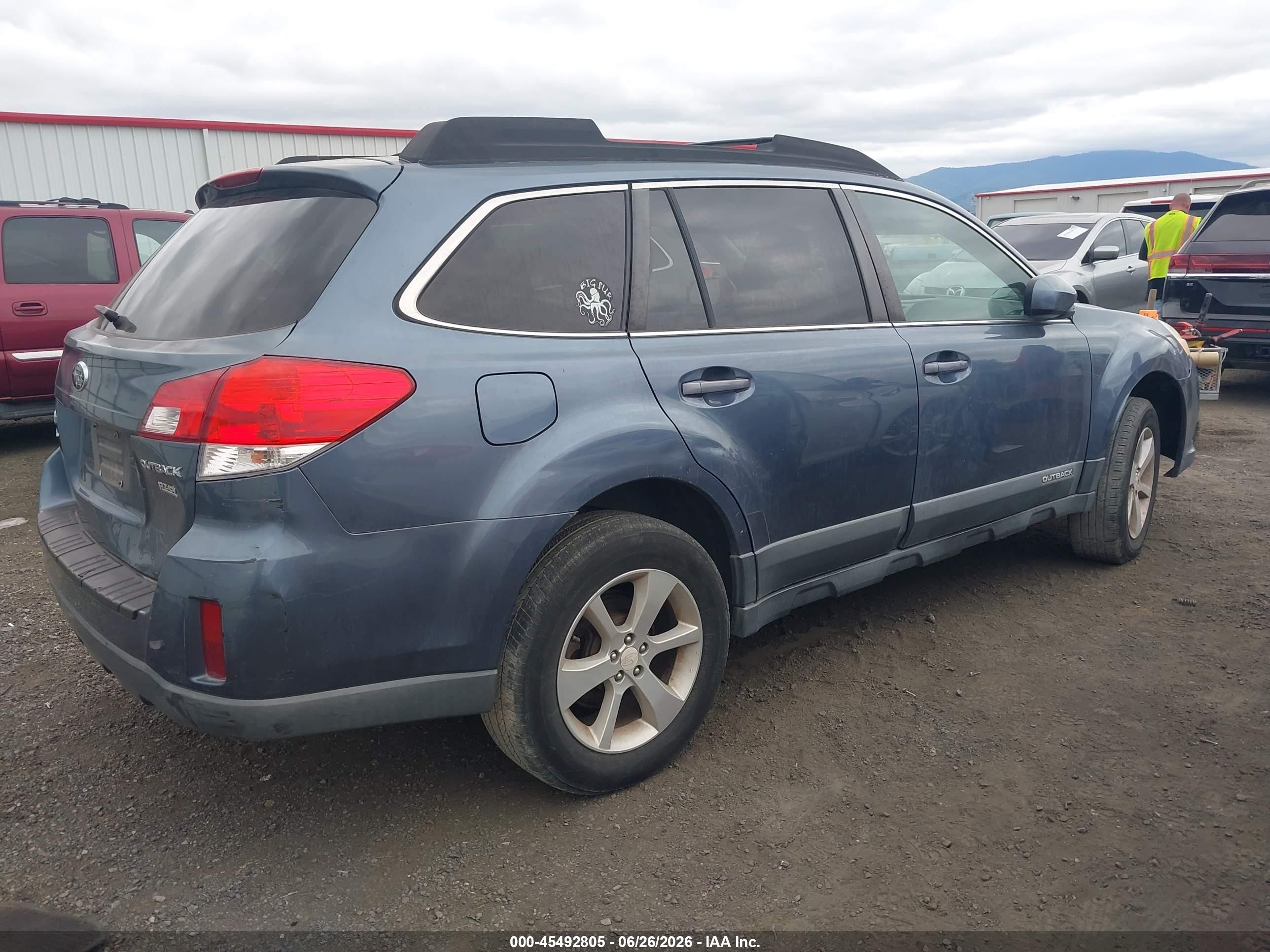 2013 Subaru Outback 2.5i Premium Blue vin: 4S4BRBBC3D3280918