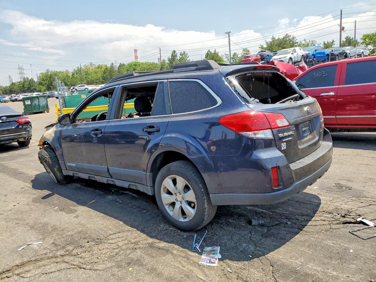2012 Subaru Outback 2.5i Premium Blue vin: 4S4BRBBC4C3222637