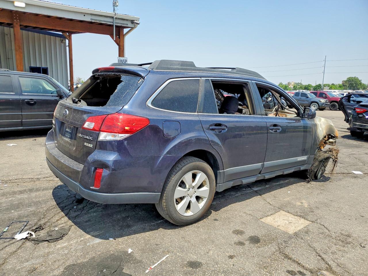 2012 Subaru Outback 2.5i Premium Blue vin: 4S4BRBBC4C3222637