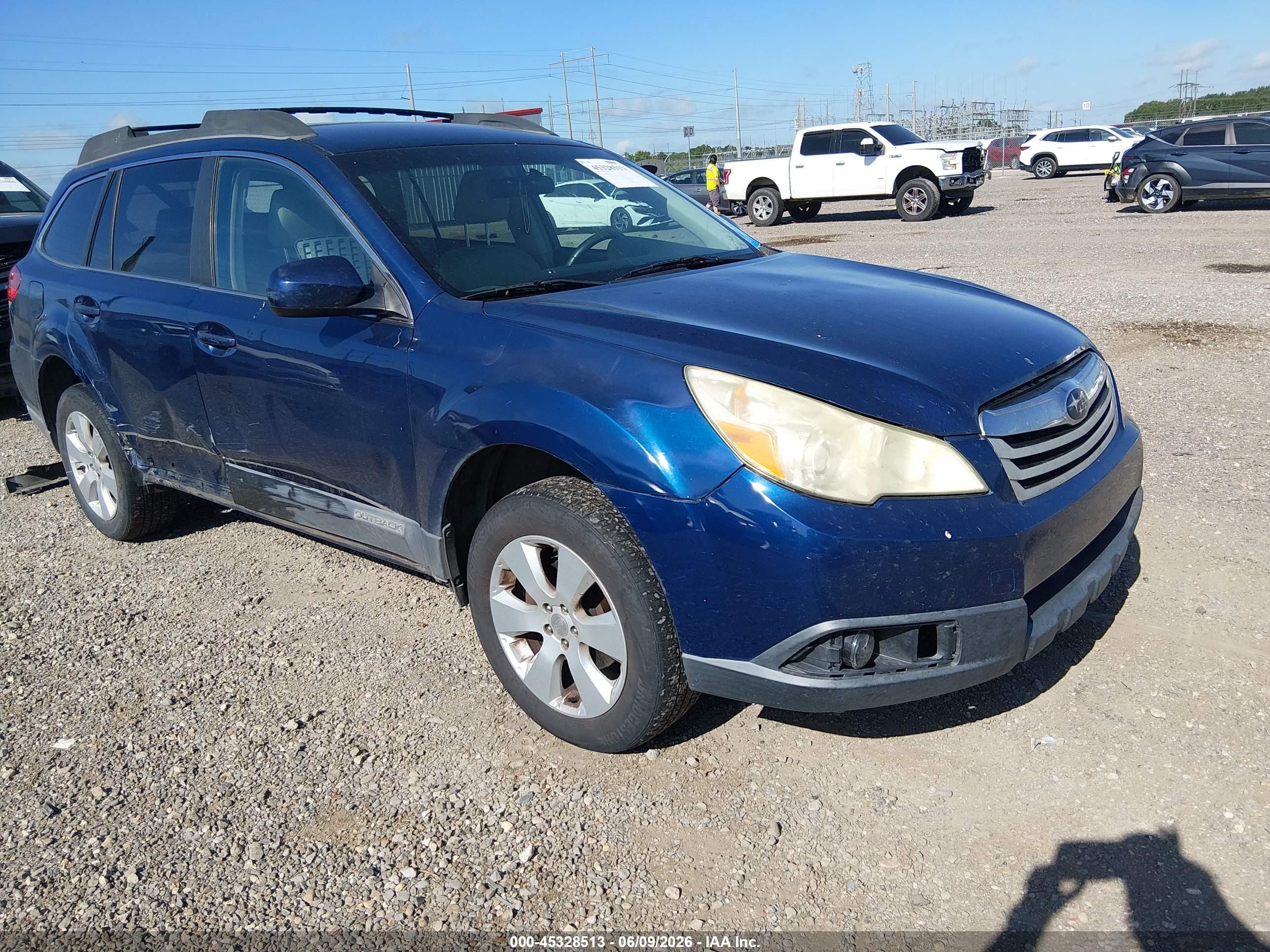 2010 Subaru Outback 2.5i Premium Blue vin: 4S4BRBBC9A3380209