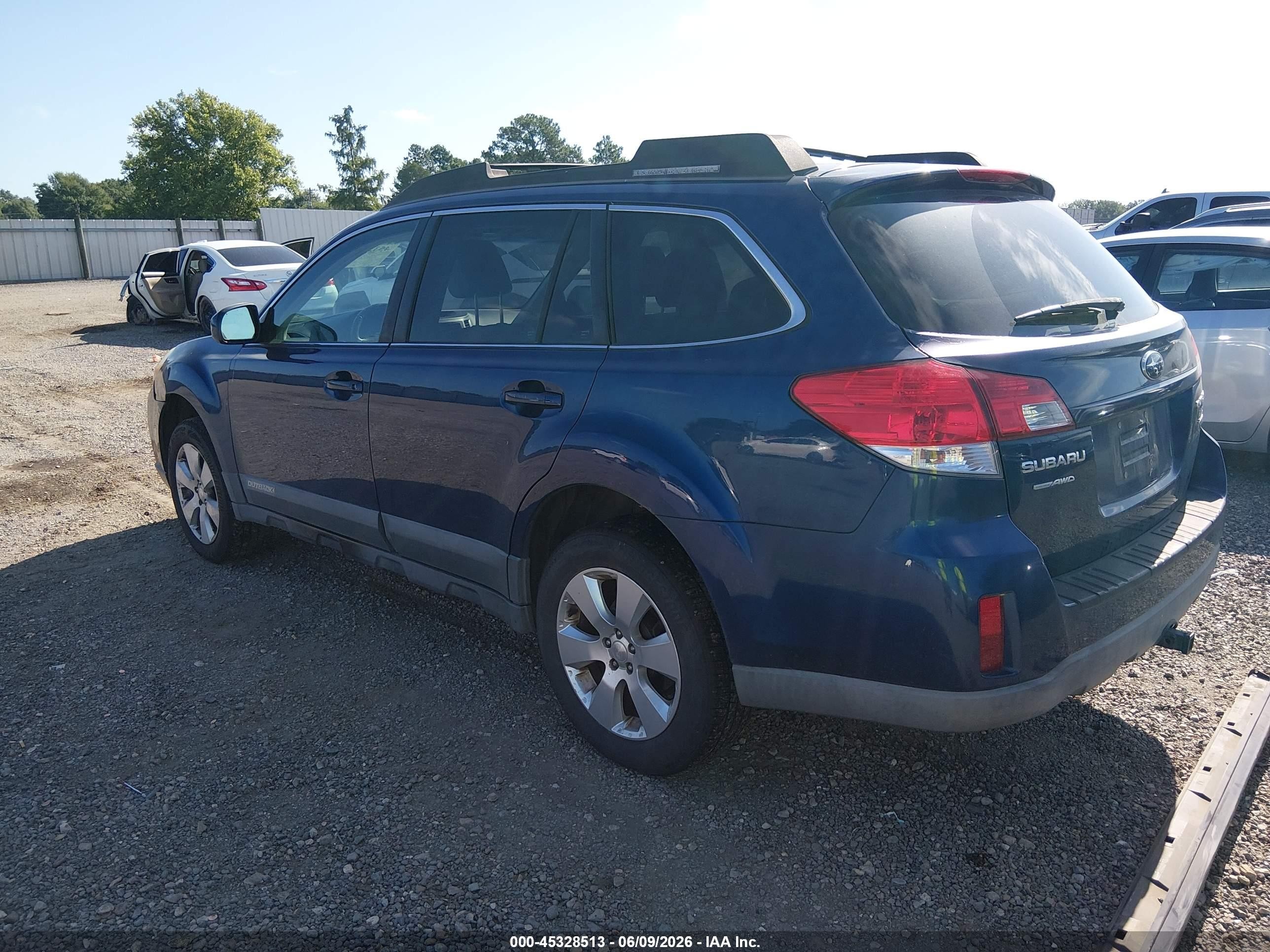 2010 Subaru Outback 2.5i Premium Blue vin: 4S4BRBBC9A3380209