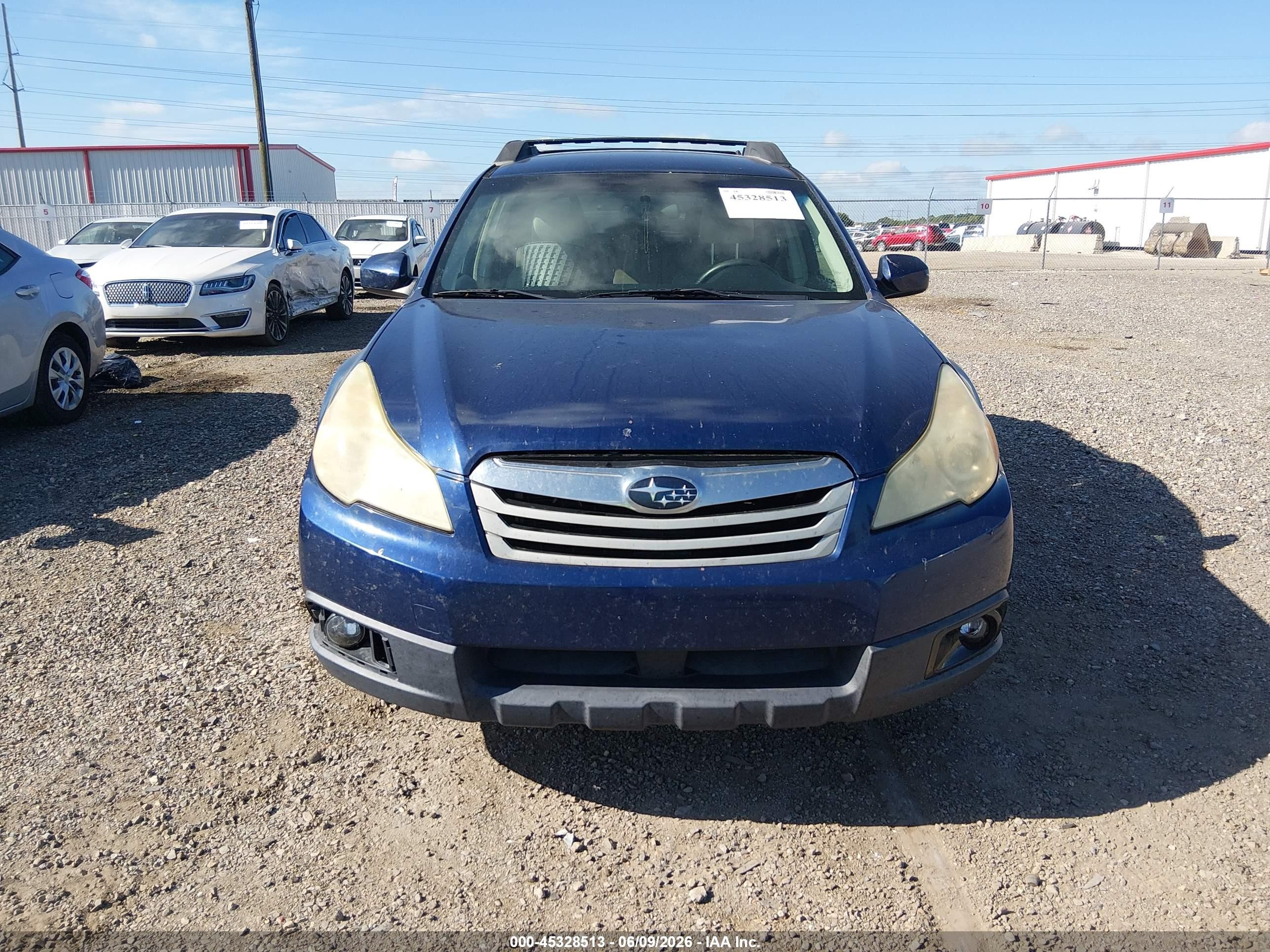 2010 Subaru Outback 2.5i Premium Blue vin: 4S4BRBBC9A3380209