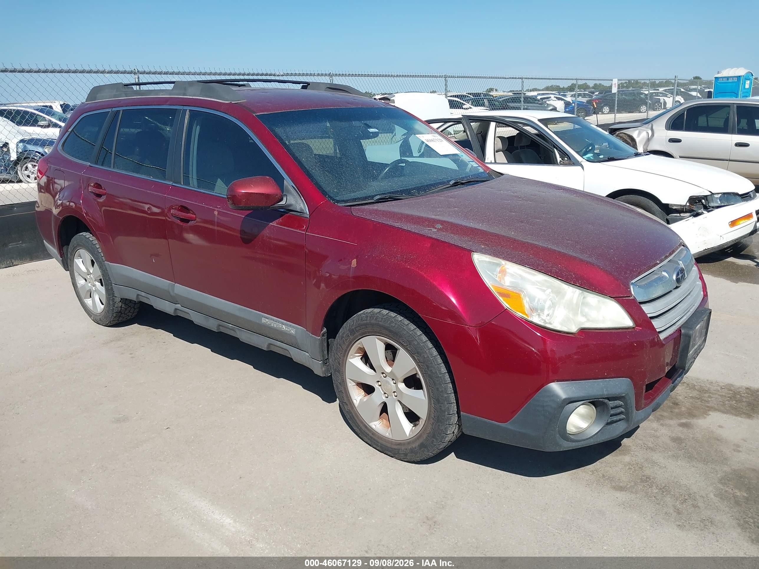 2011 Subaru Outback 2.5i Premium Maroon vin: 4S4BRBBC9B3346644