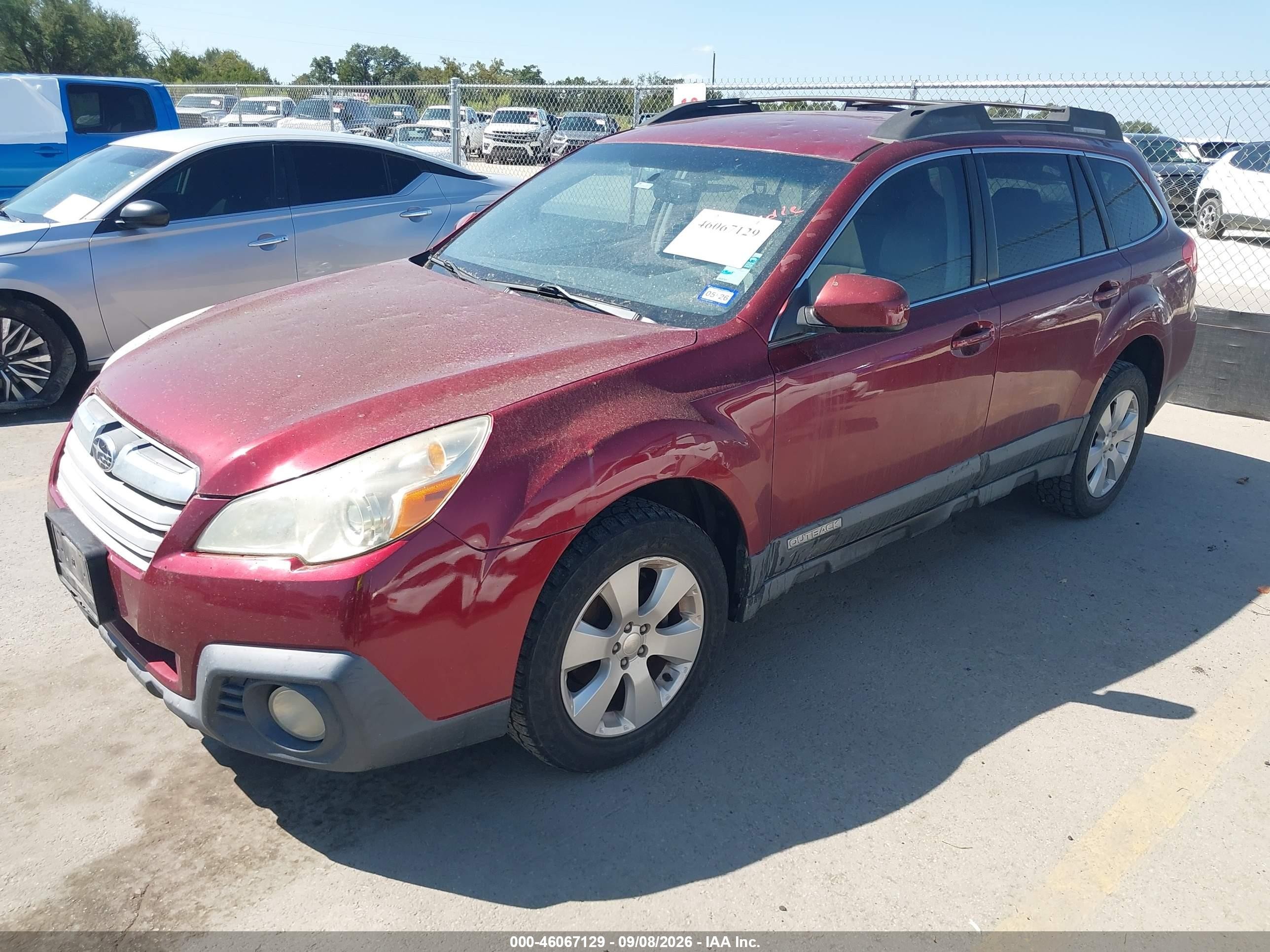 2011 Subaru Outback 2.5i Premium Maroon vin: 4S4BRBBC9B3346644