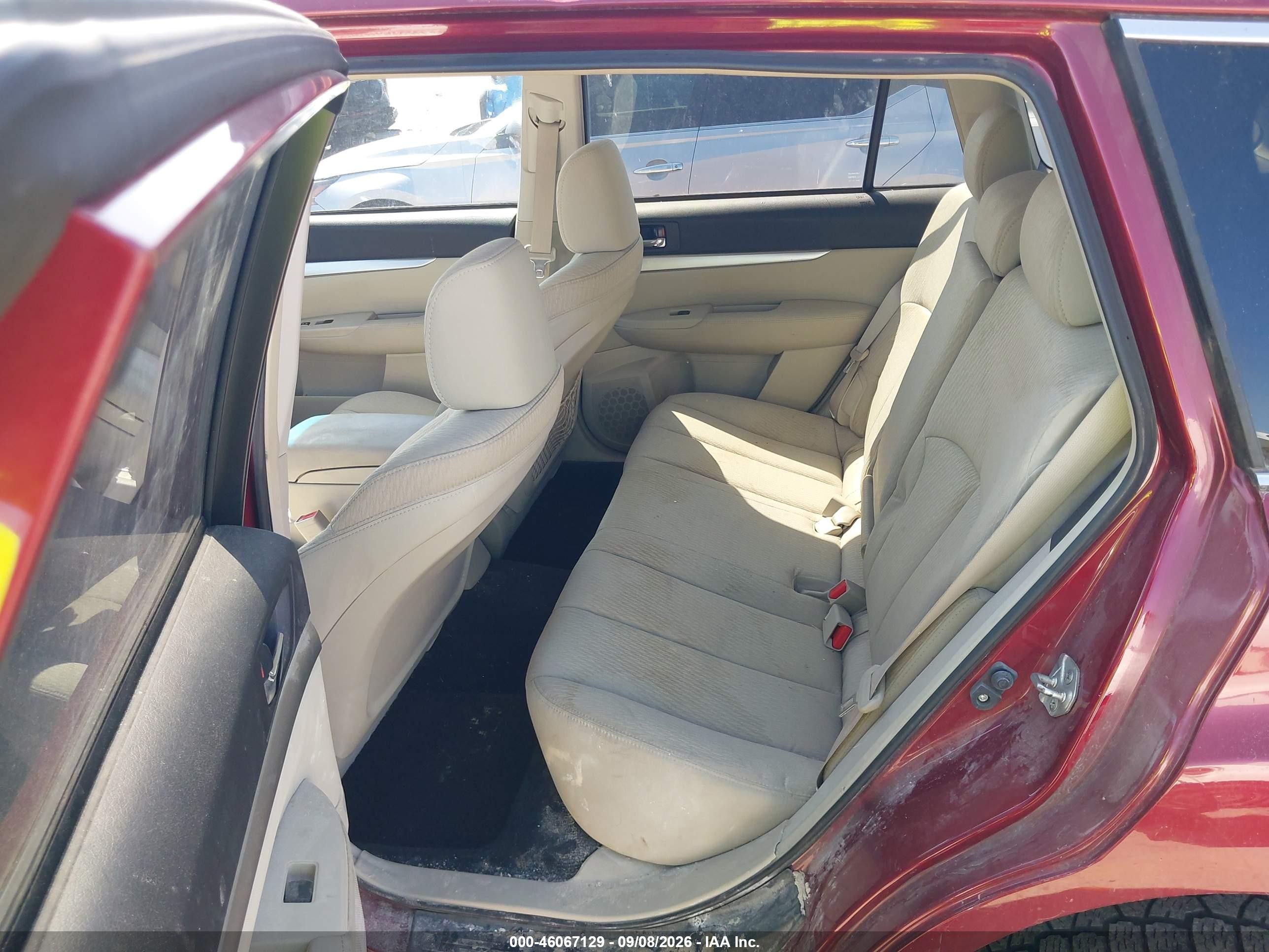2011 Subaru Outback 2.5i Premium Maroon vin: 4S4BRBBC9B3346644