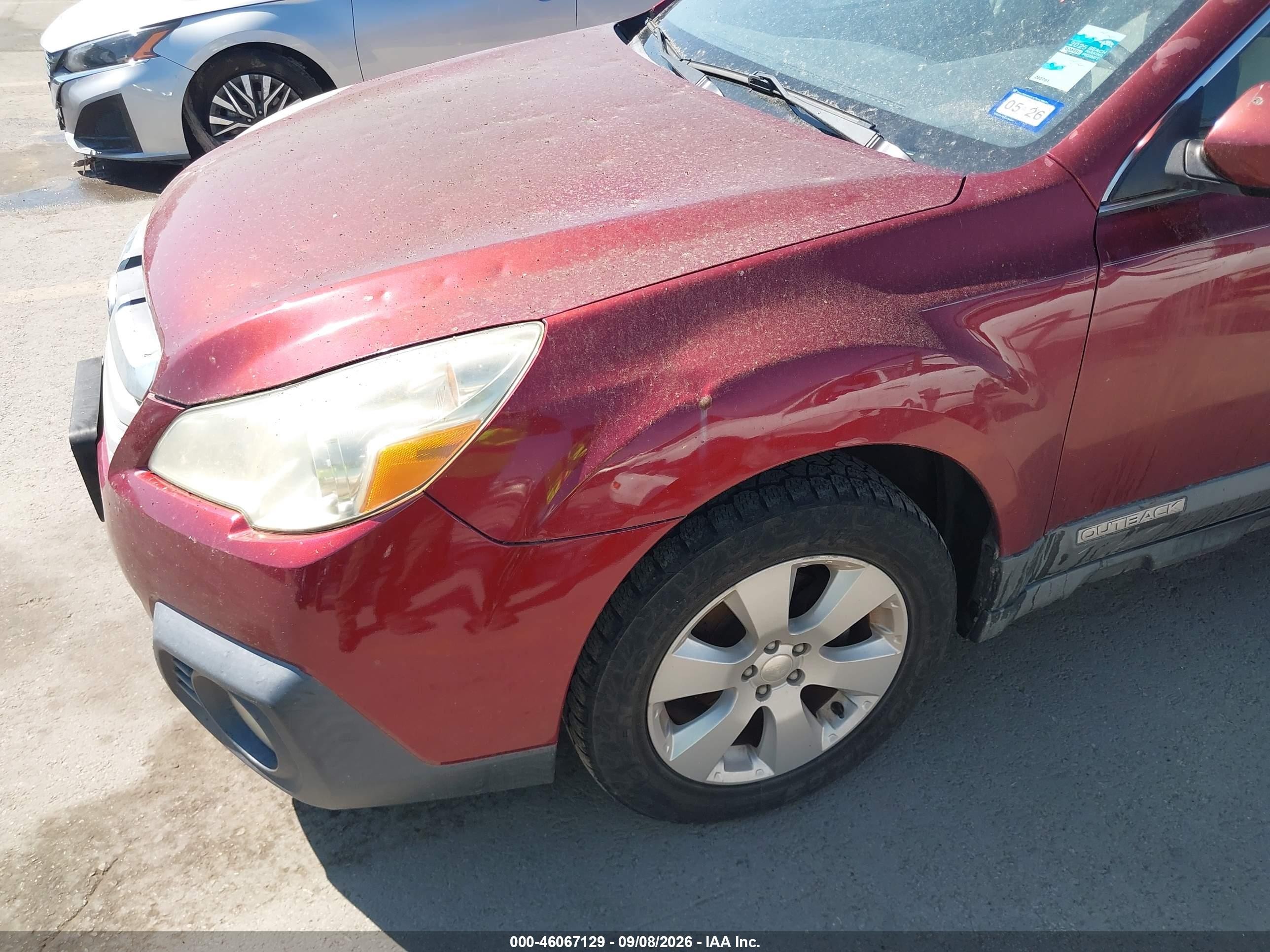 2011 Subaru Outback 2.5i Premium Maroon vin: 4S4BRBBC9B3346644