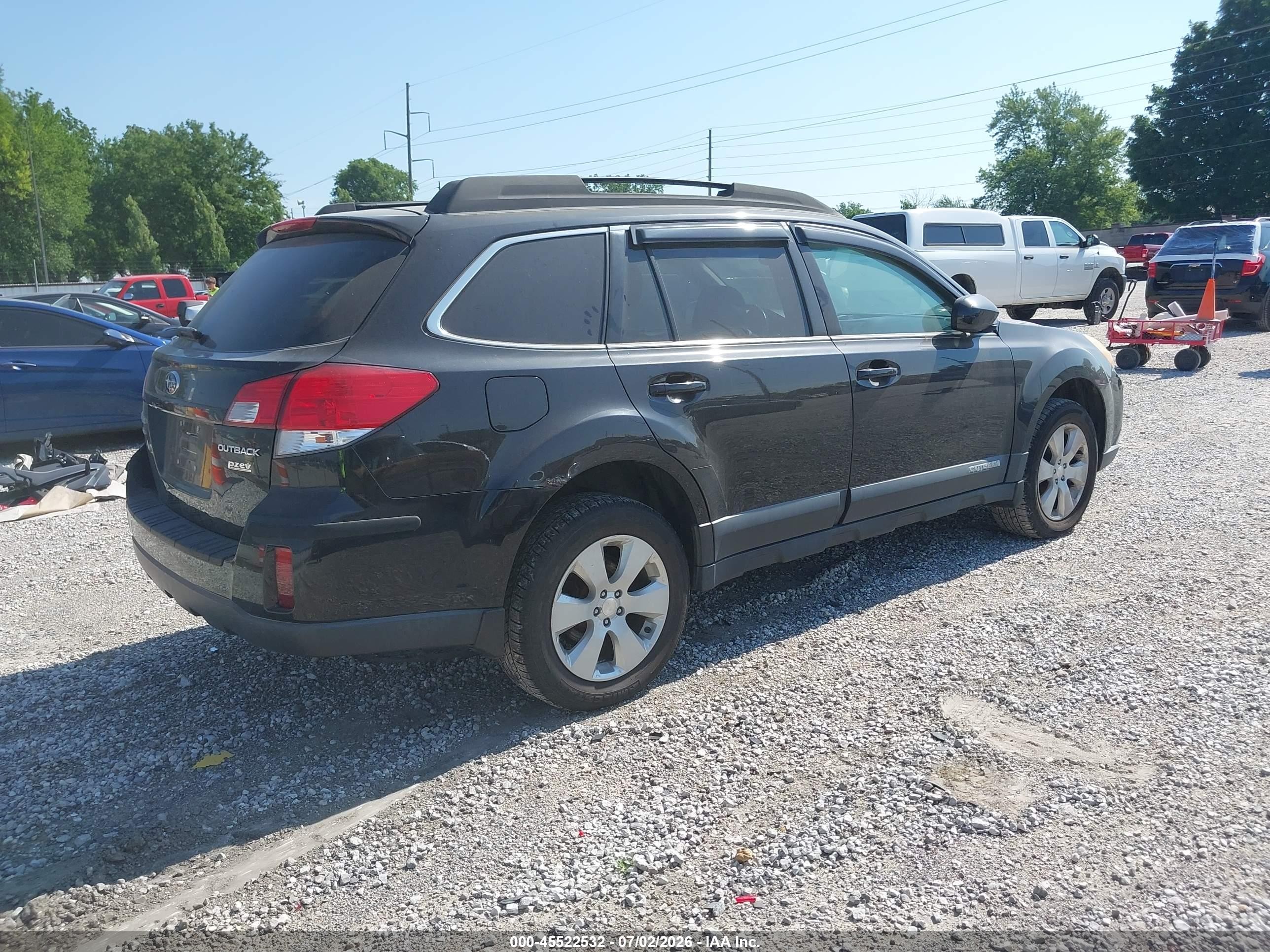 2011 Subaru Outback 2.5i Premium Black vin: 4S4BRBCC0B3397402