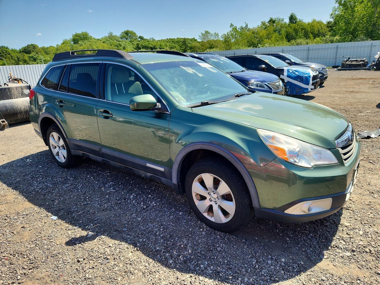 2012 Subaru Outback 2.5i Premium Green vin: 4S4BRBCC0C3242351