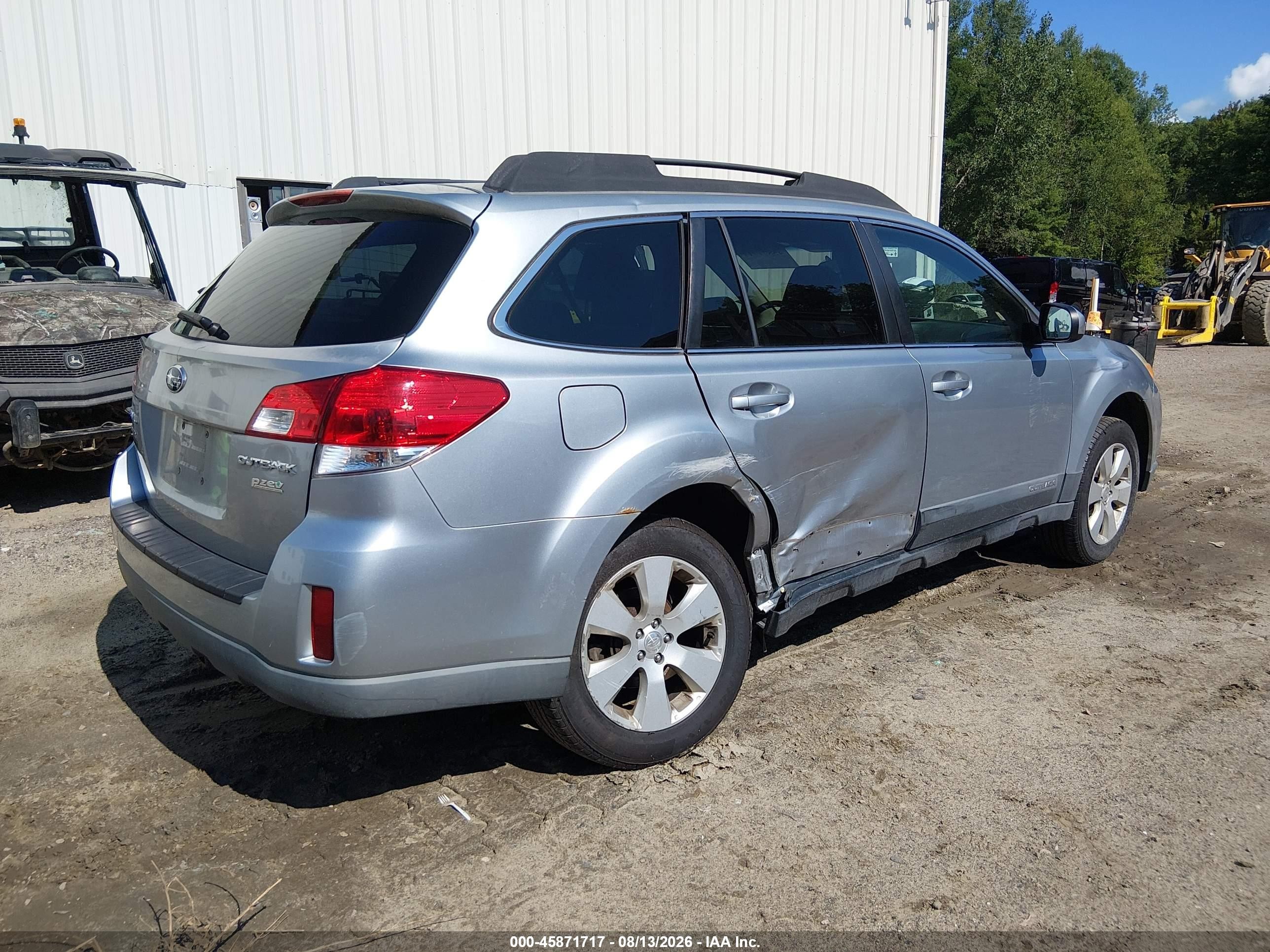 2012 Subaru Outback 2.5i Premium Light Blue vin: 4S4BRBCC0C3265337