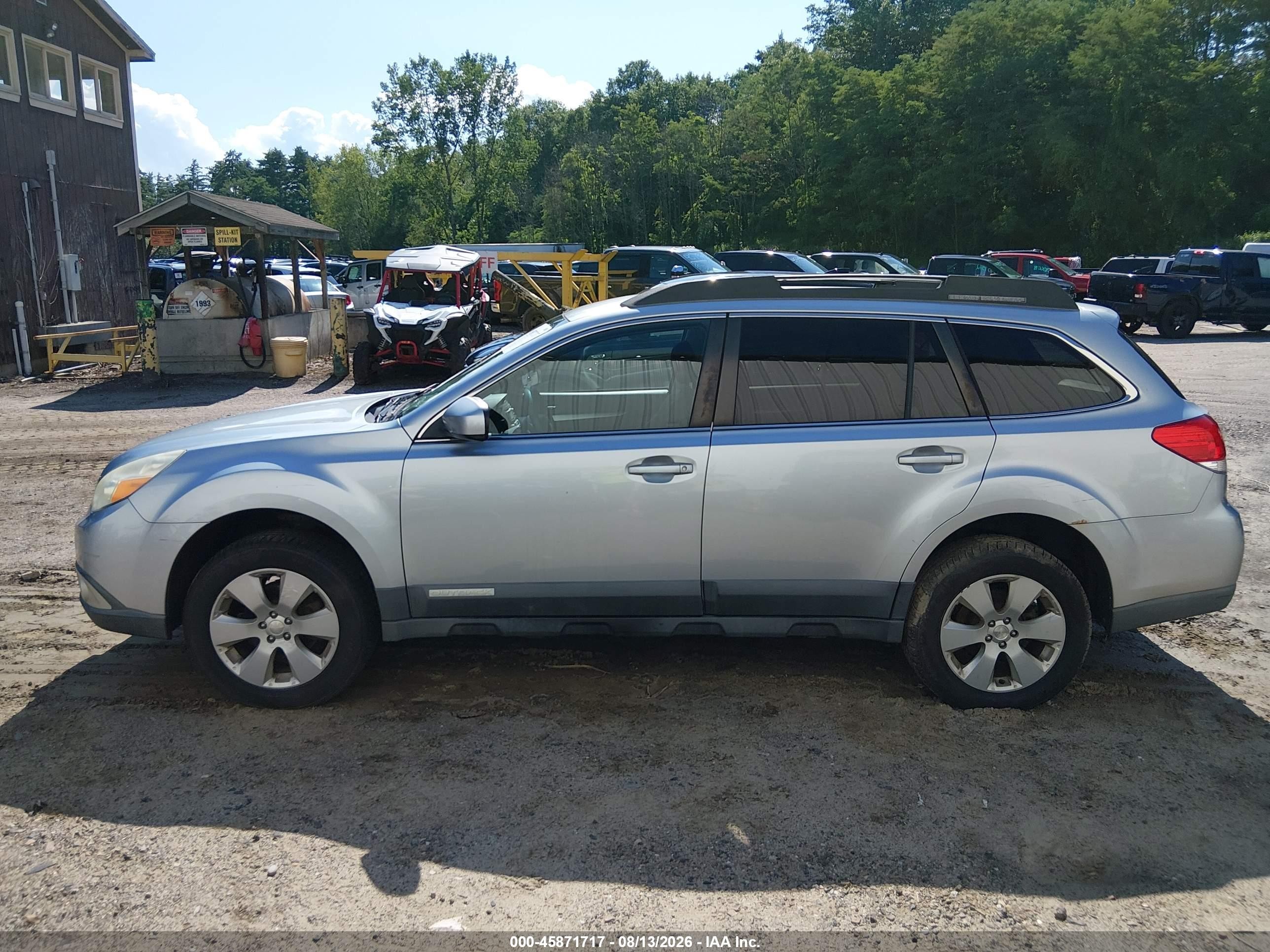 2012 Subaru Outback 2.5i Premium Light Blue vin: 4S4BRBCC0C3265337