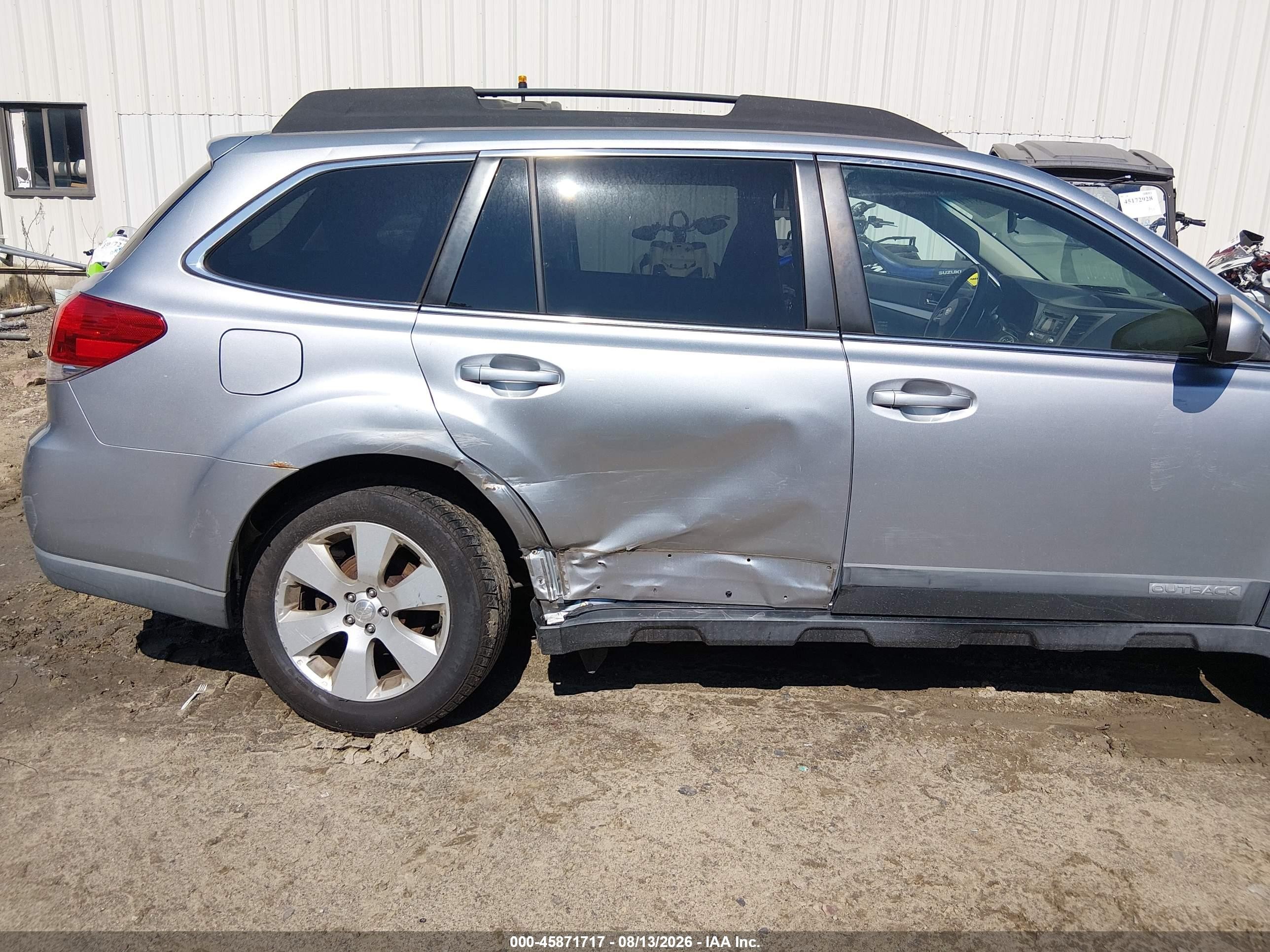 2012 Subaru Outback 2.5i Premium Light Blue vin: 4S4BRBCC0C3265337