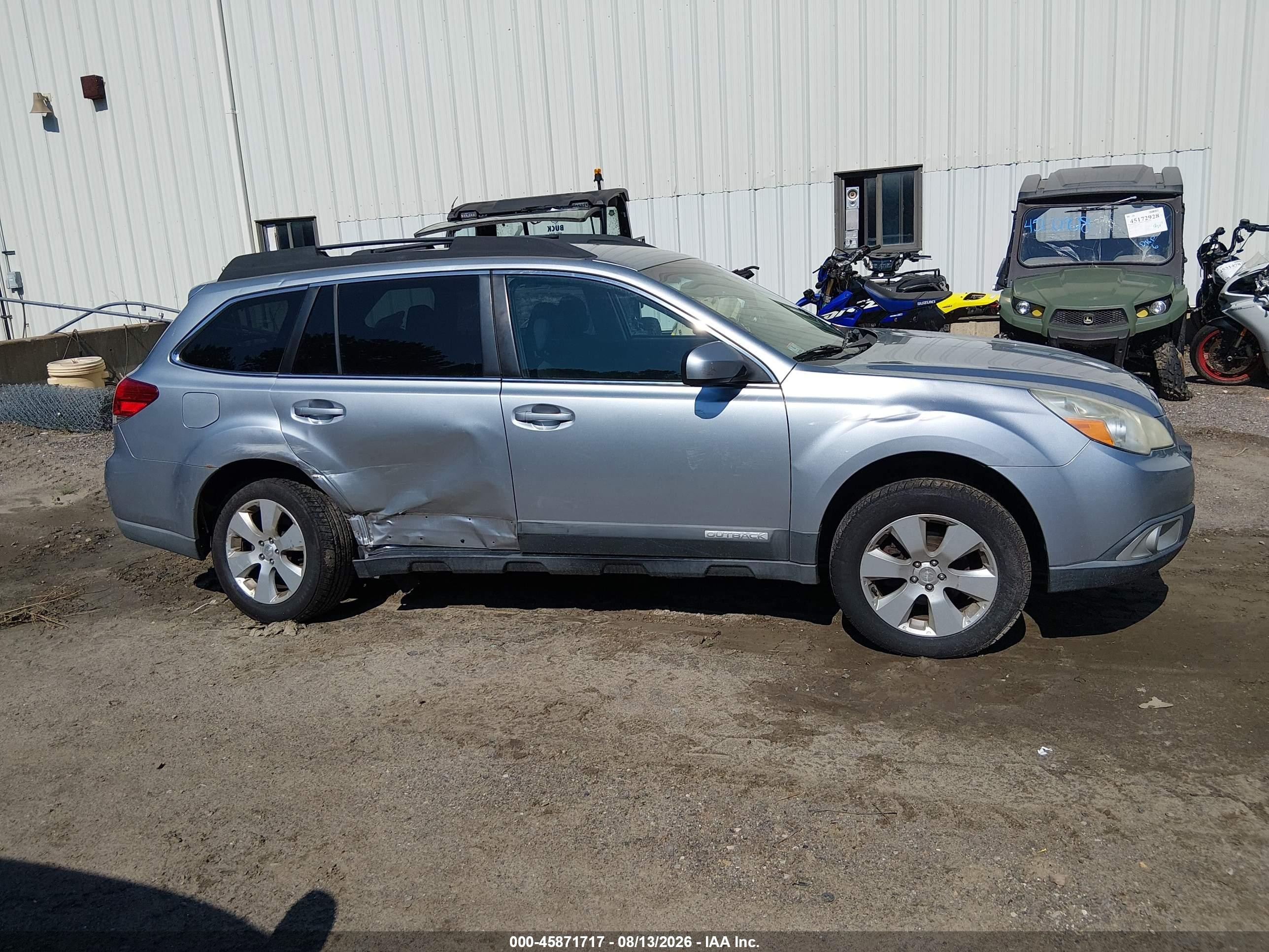 2012 Subaru Outback 2.5i Premium Light Blue vin: 4S4BRBCC0C3265337
