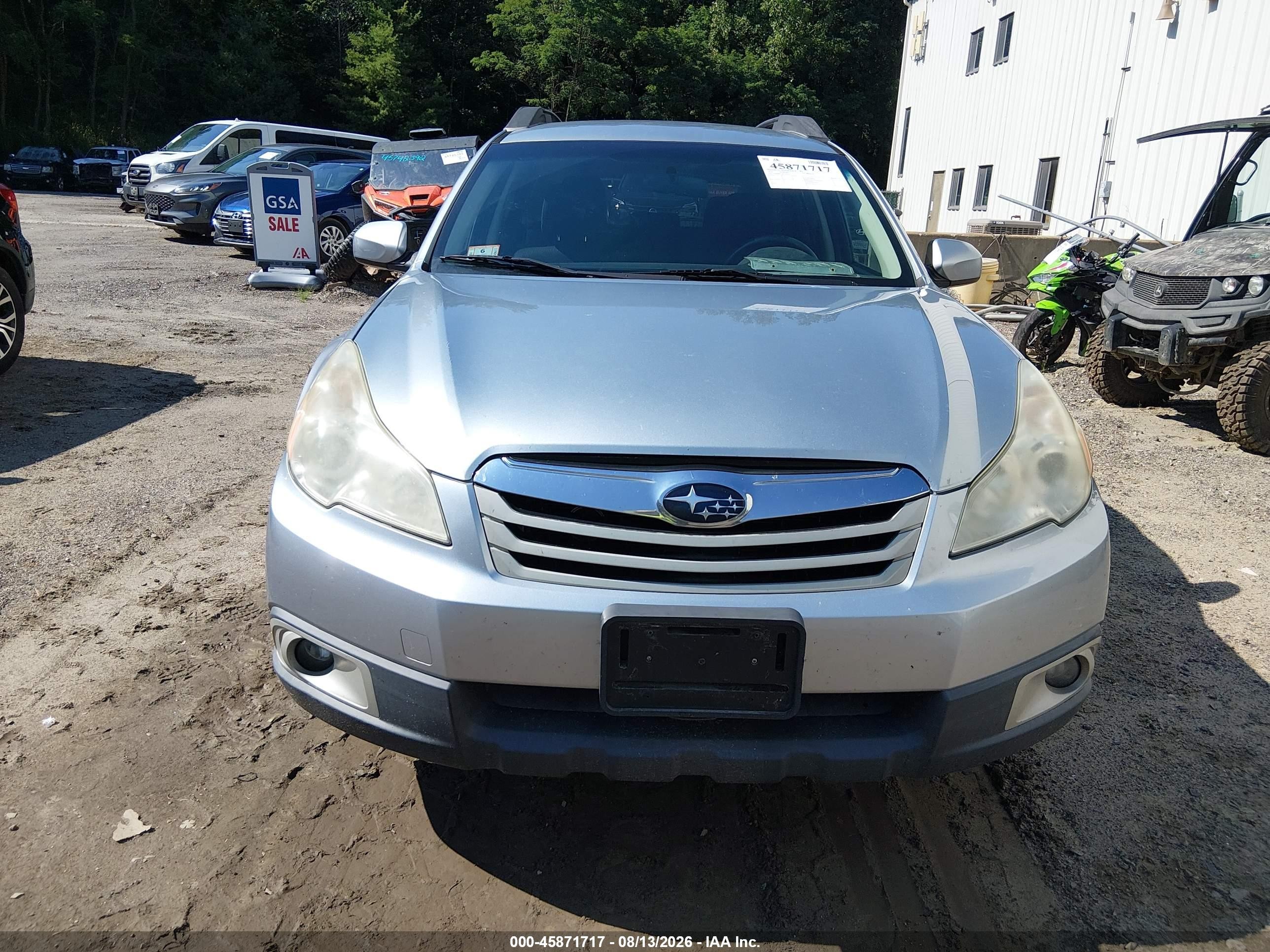 2012 Subaru Outback 2.5i Premium Light Blue vin: 4S4BRBCC0C3265337