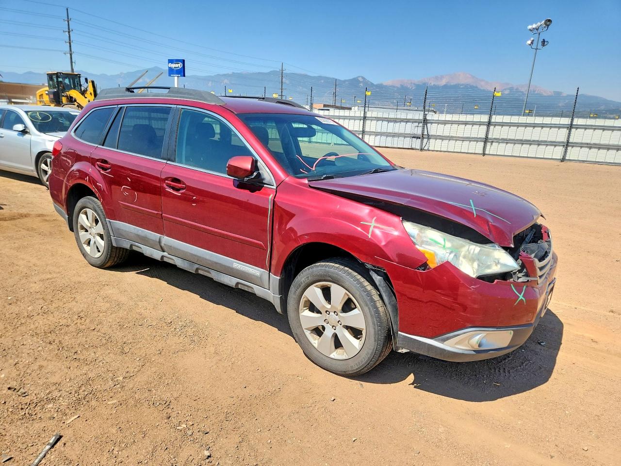 2012 Subaru Outback 2.5i Premium Темно-бордовый vin: 4S4BRBCC0C3279822
