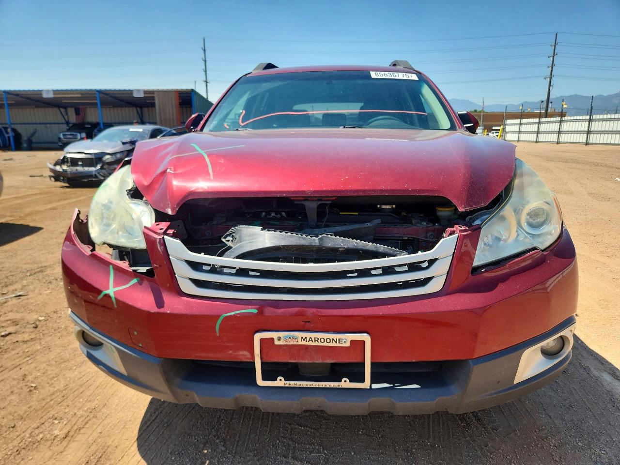 2012 Subaru Outback 2.5i Premium Темно-бордовый vin: 4S4BRBCC0C3279822