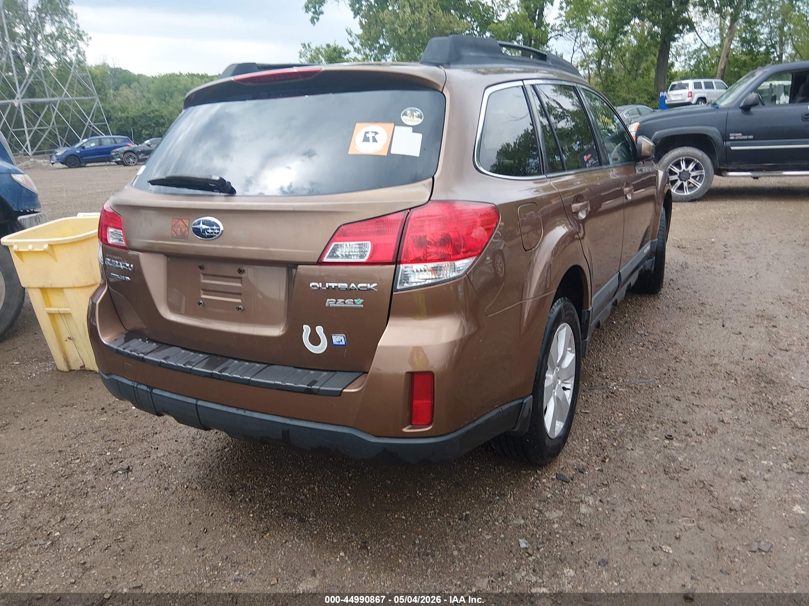 2012 Subaru Outback 2.5i Premium Brown vin: 4S4BRBCC0C3297141