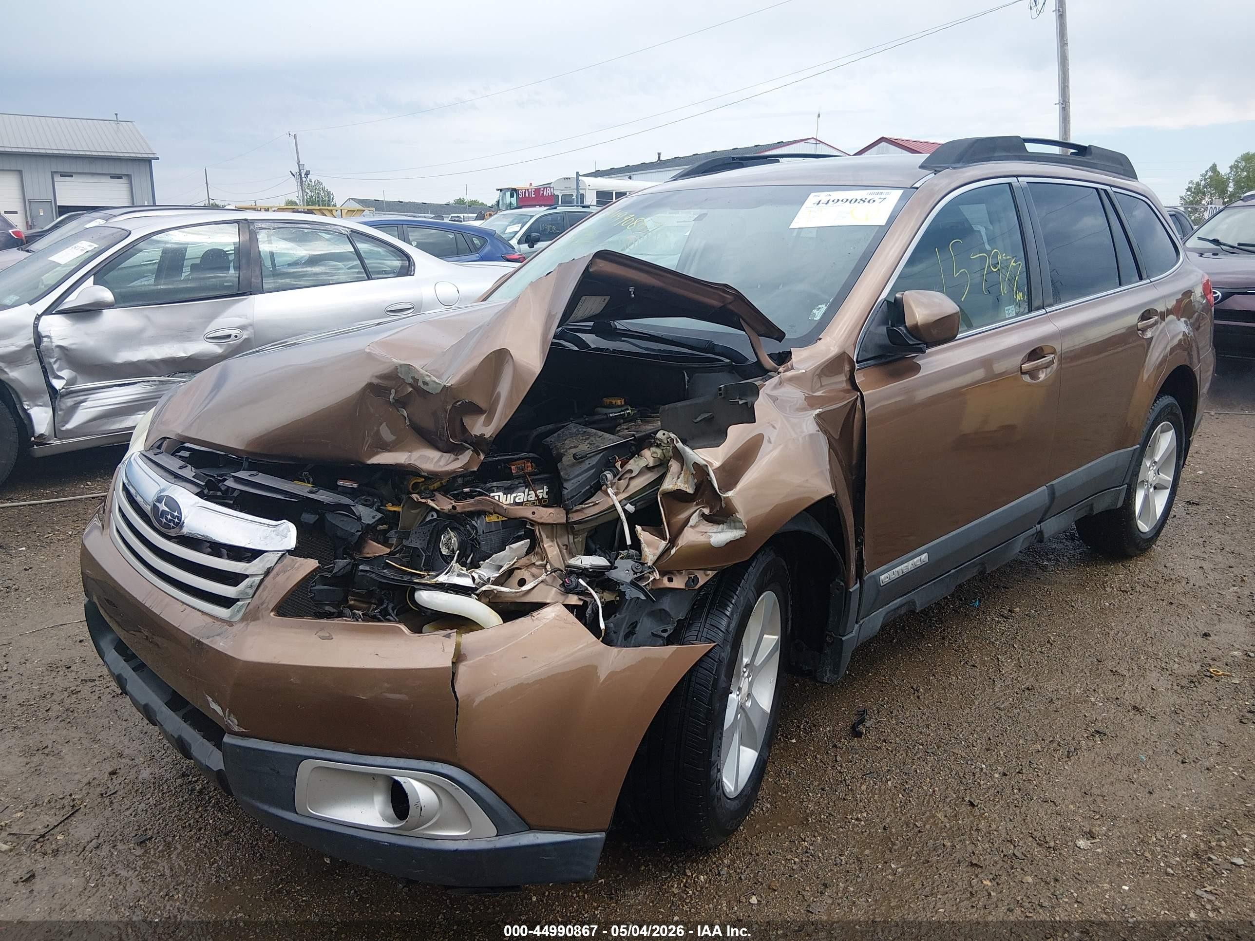 2012 Subaru Outback 2.5i Premium Brown vin: 4S4BRBCC0C3297141
