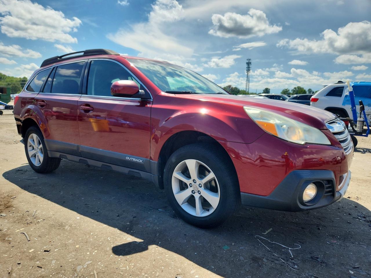 2013 Subaru Outback 2.5i Premium Burgundy vin: 4S4BRBCC0D3223879