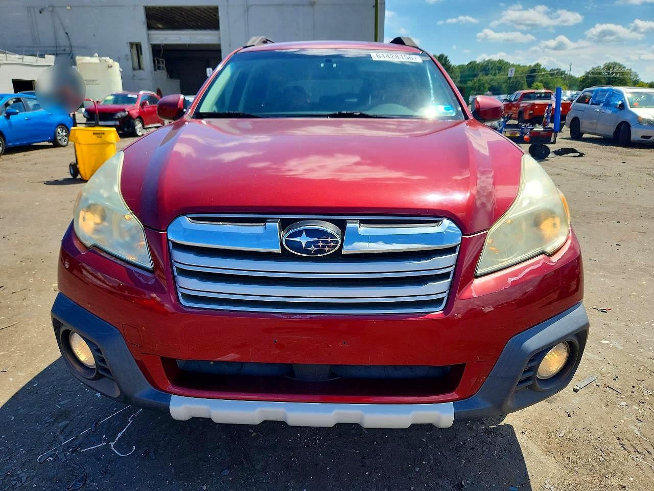 2013 Subaru Outback 2.5i Premium Burgundy vin: 4S4BRBCC0D3223879
