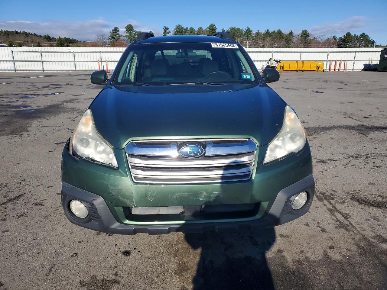 2013 Subaru Outback 2.5i Premium Green vin: 4S4BRBCC0D3243047