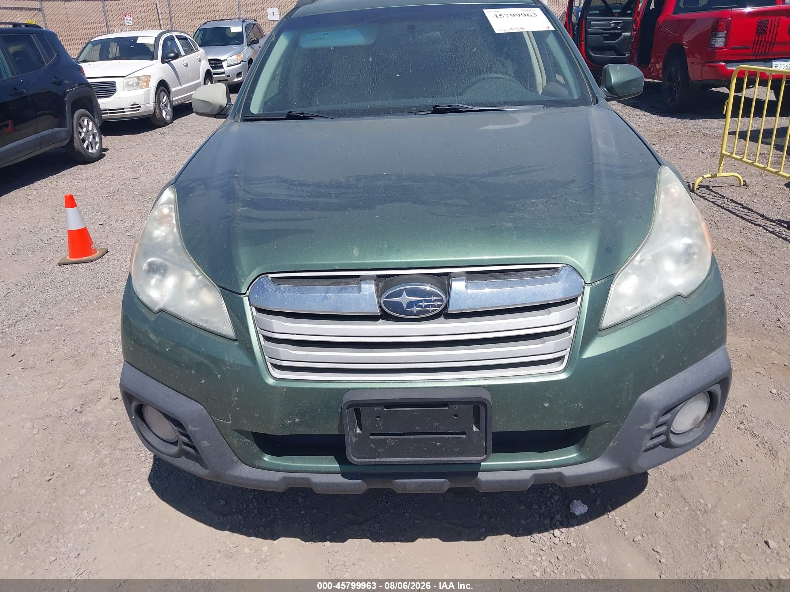 2013 Subaru Outback 2.5i Premium Green vin: 4S4BRBCC0D3283726