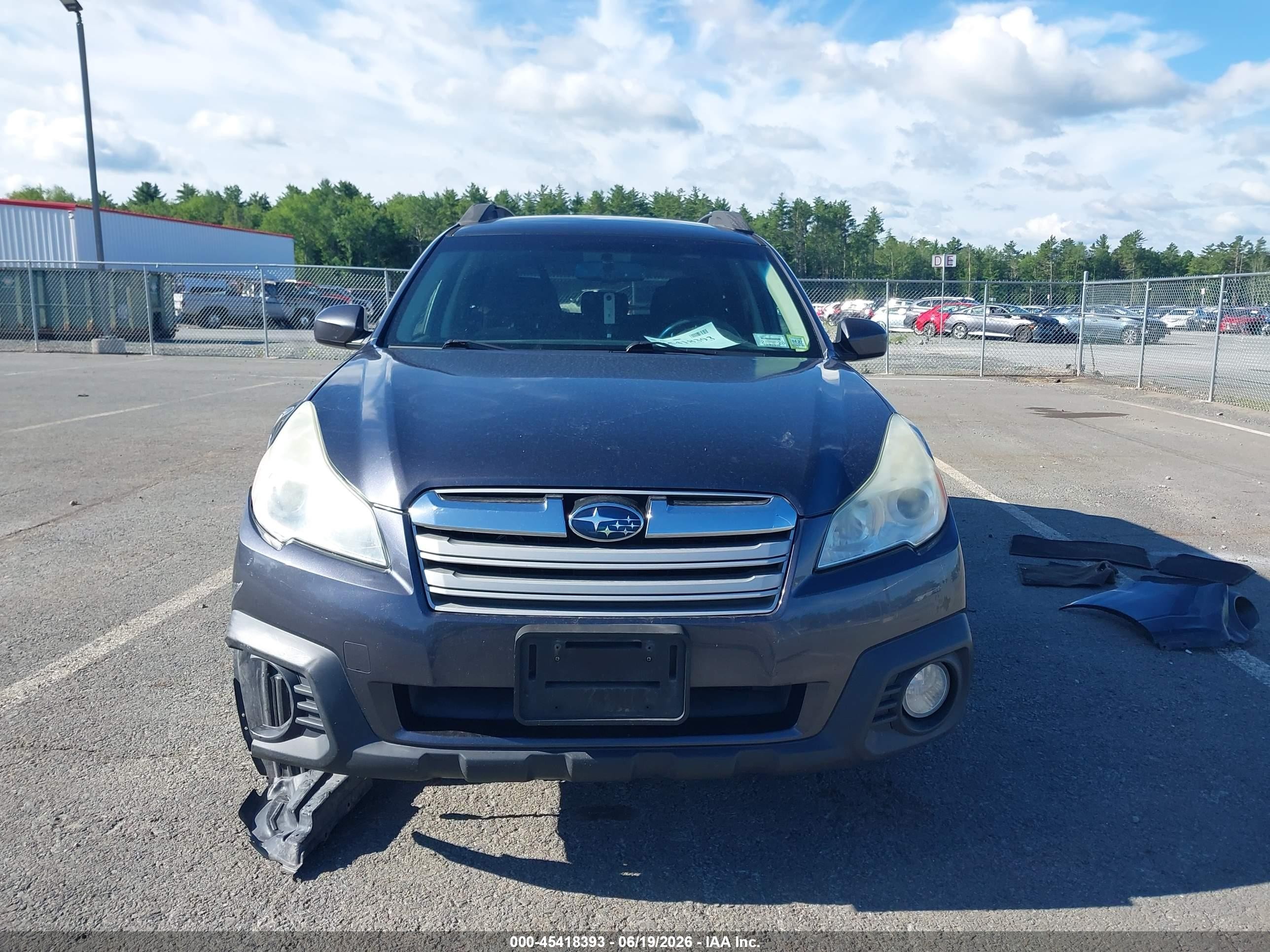 2013 Subaru Outback 2.5i Premium Gray vin: 4S4BRBCC0D3304560